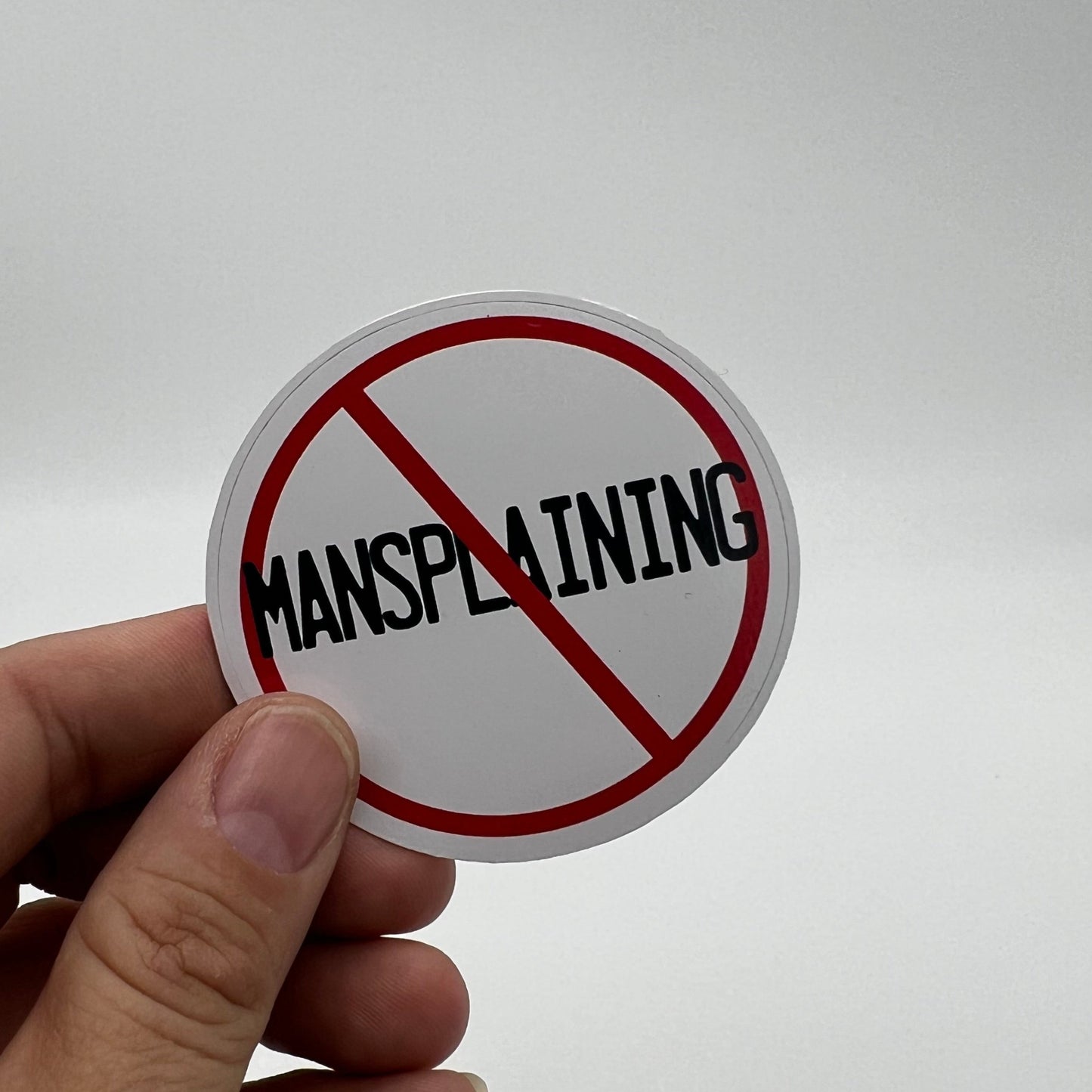 No Mansplaining Sticker