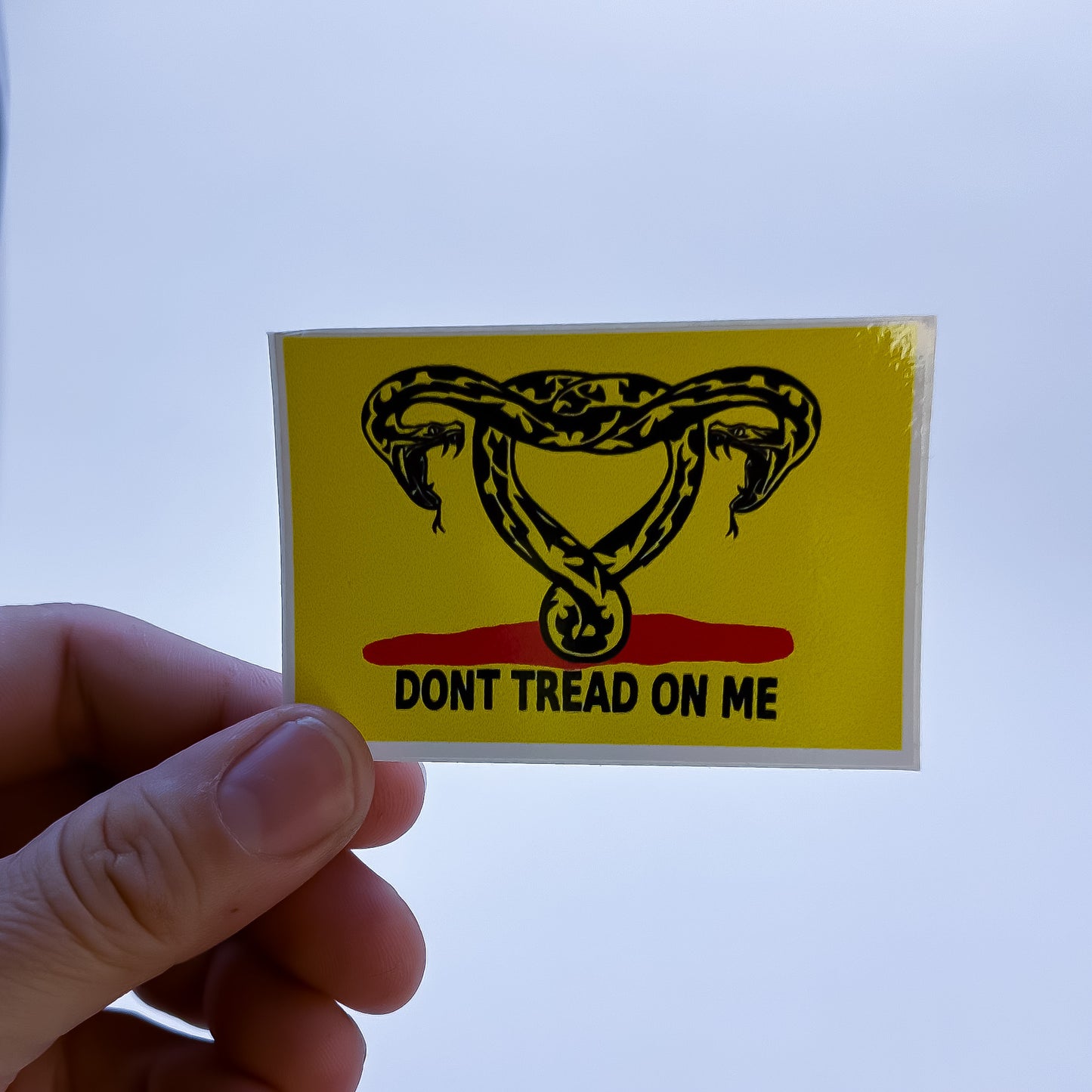 Dont Tread on Me Sticker and Bumper Sticker