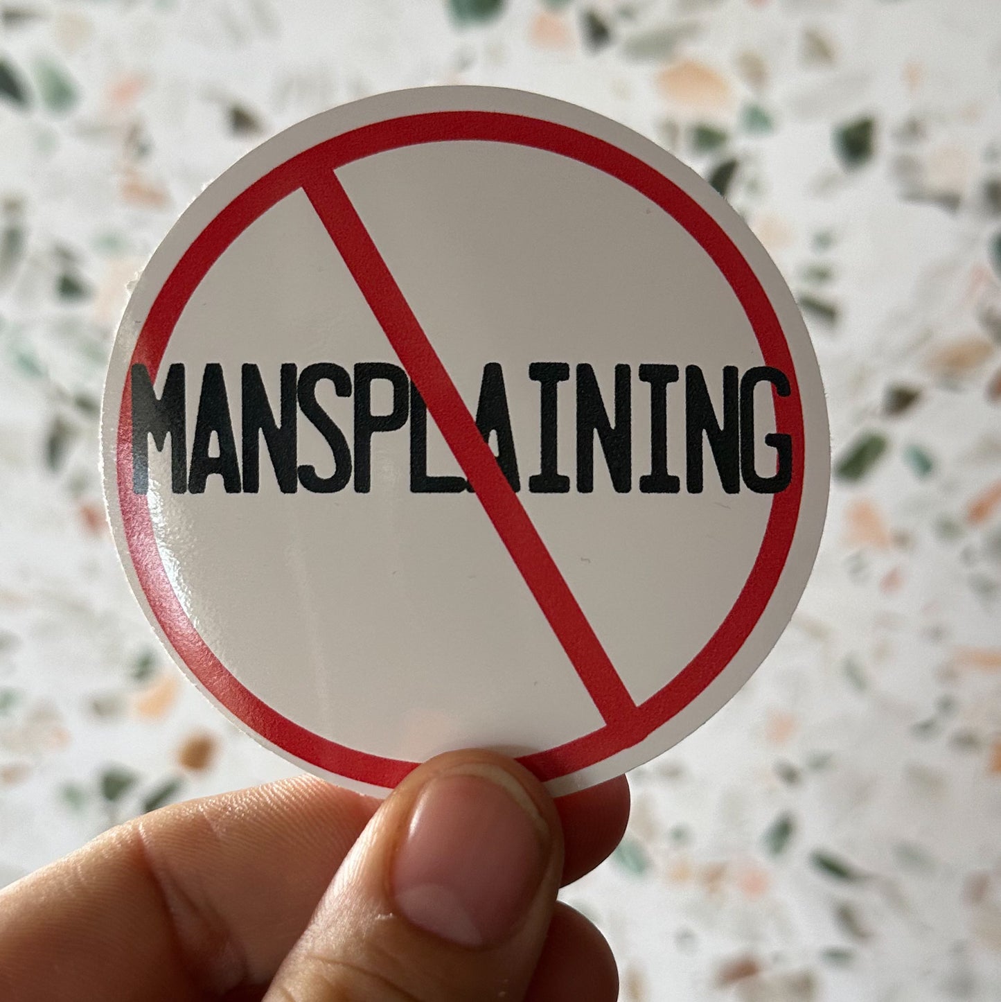 No Mansplaining Sticker