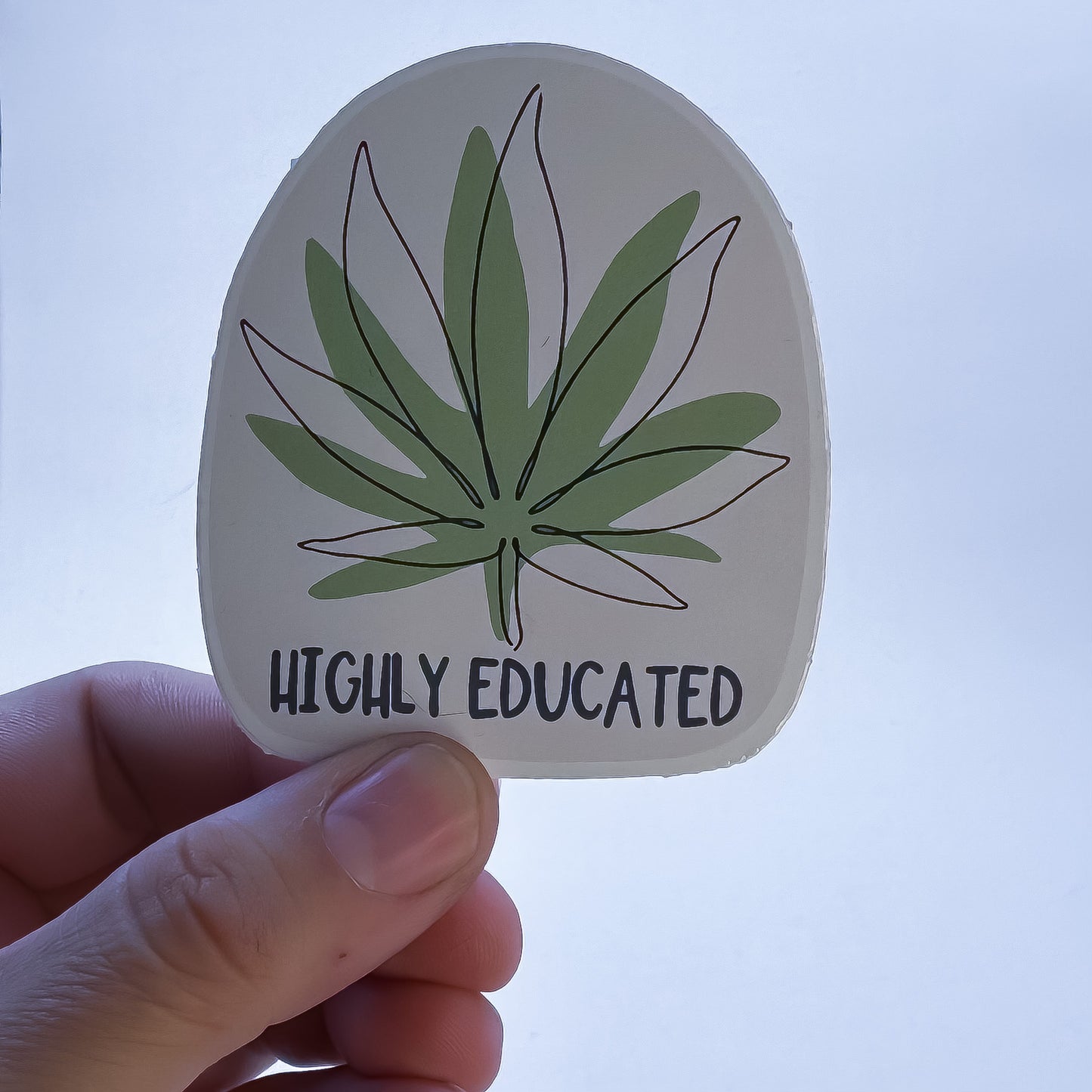 Highly Educated Sticker