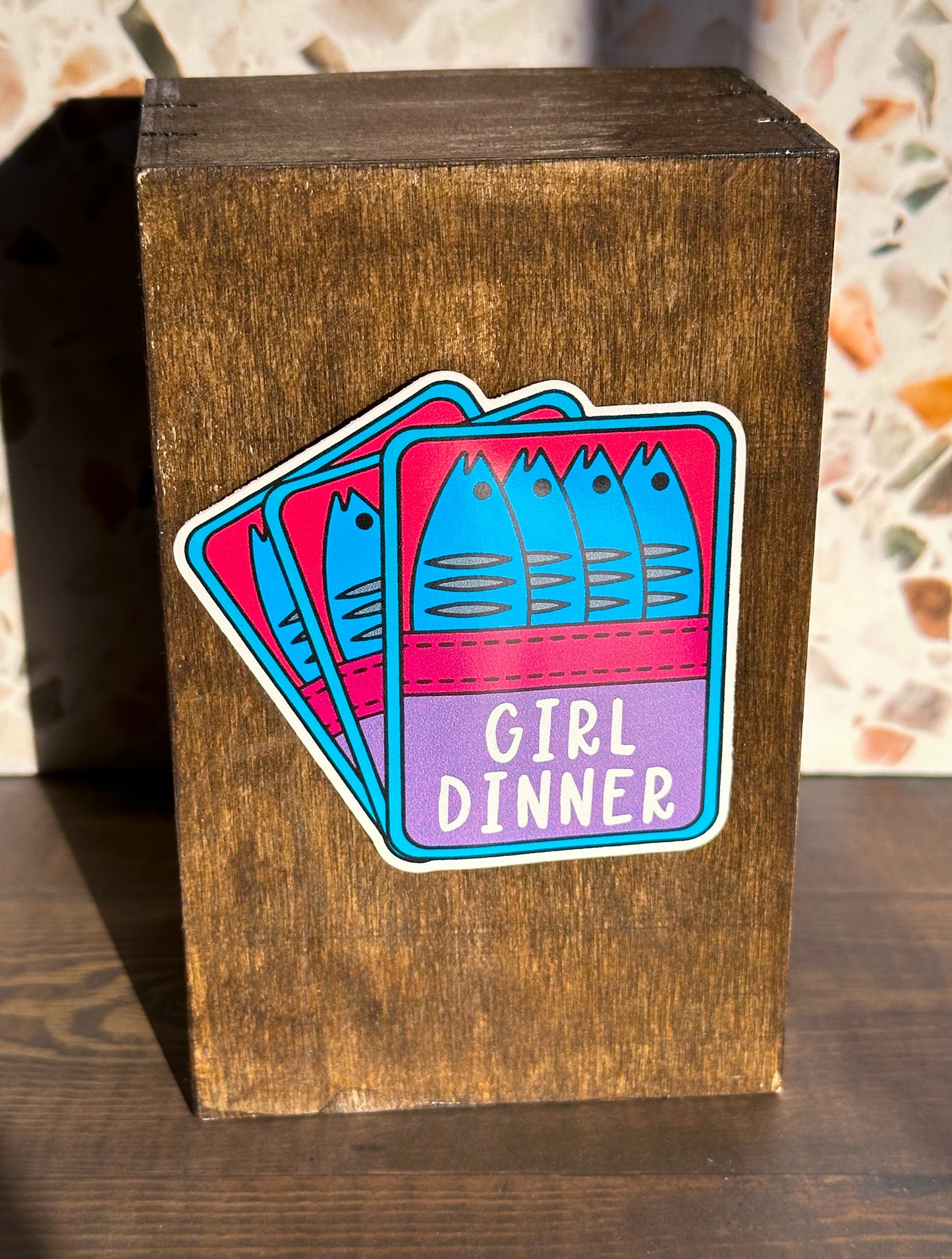 Girl Dinner Sardines Sticker