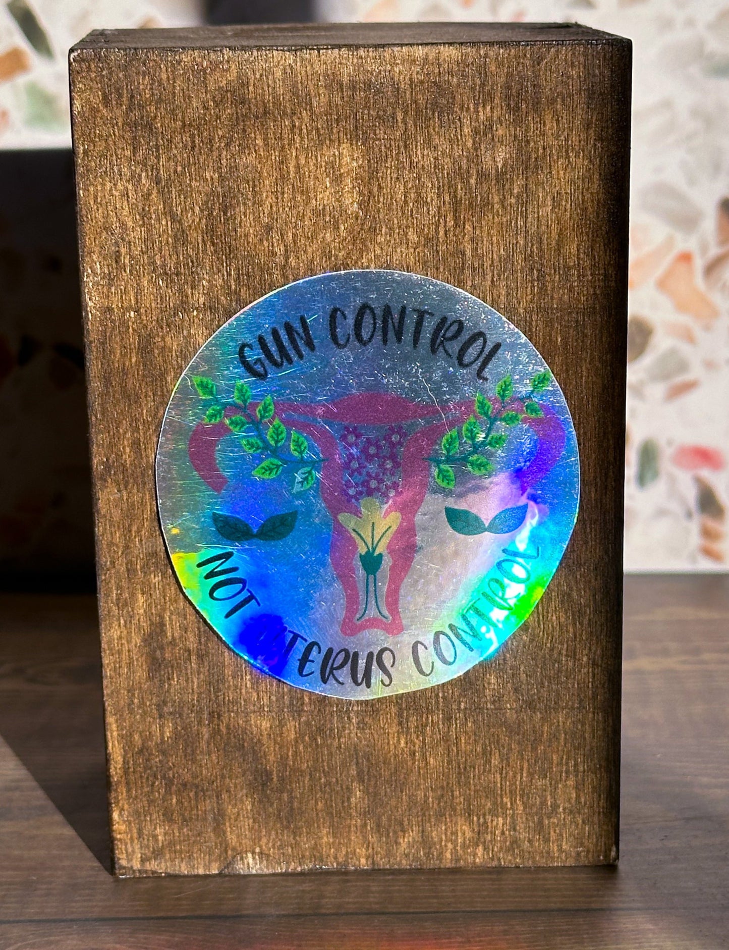 Gun Control Not Uterus Control Sticker