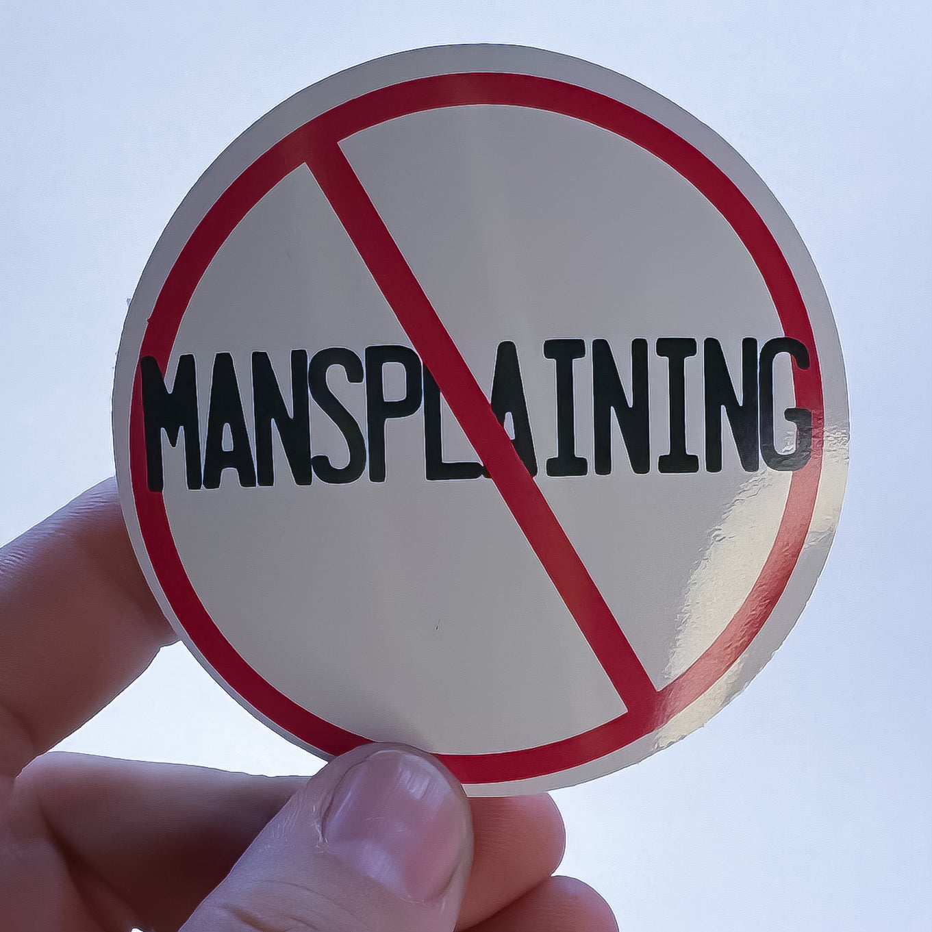 No Mansplaining Sticker