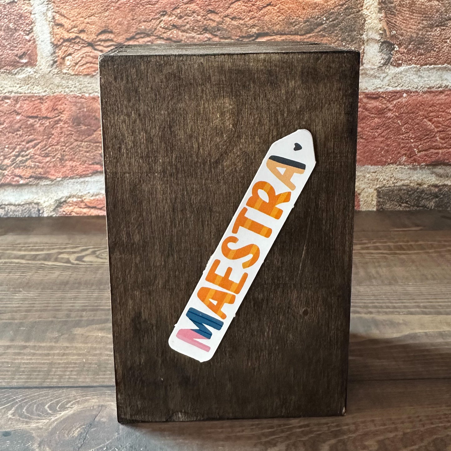 Maestra Sticker and Bumper Sticker