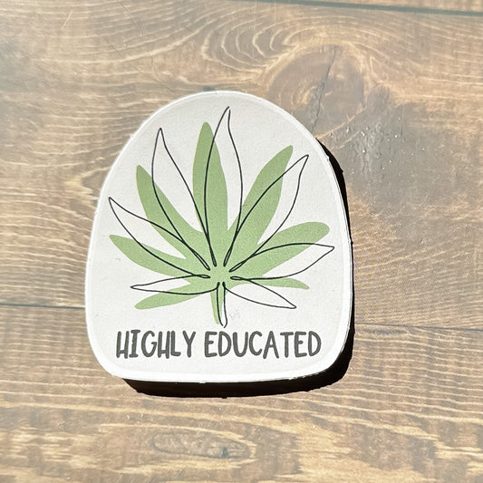 Highly Educated Sticker