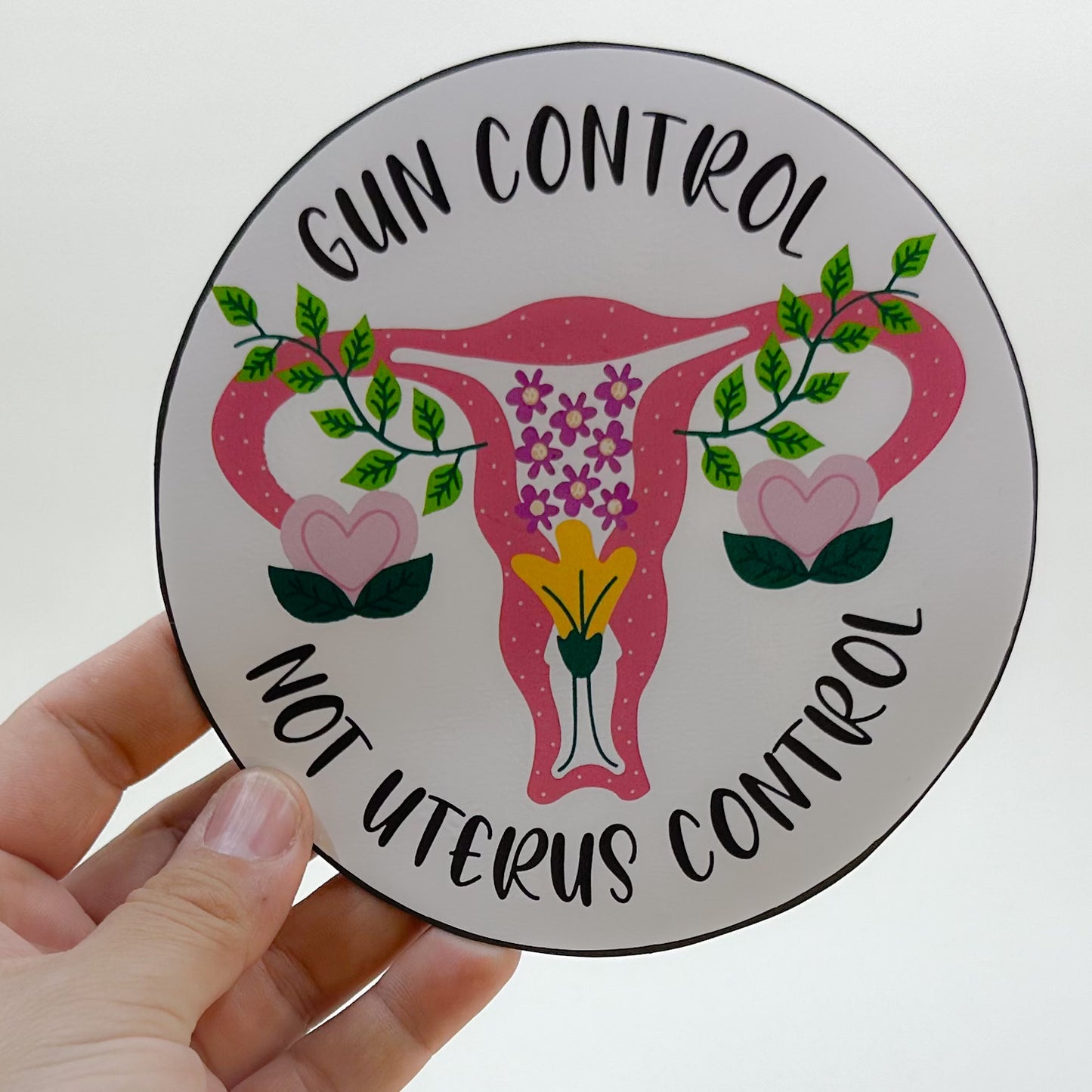 Gun Control Not Uterus Control Sticker
