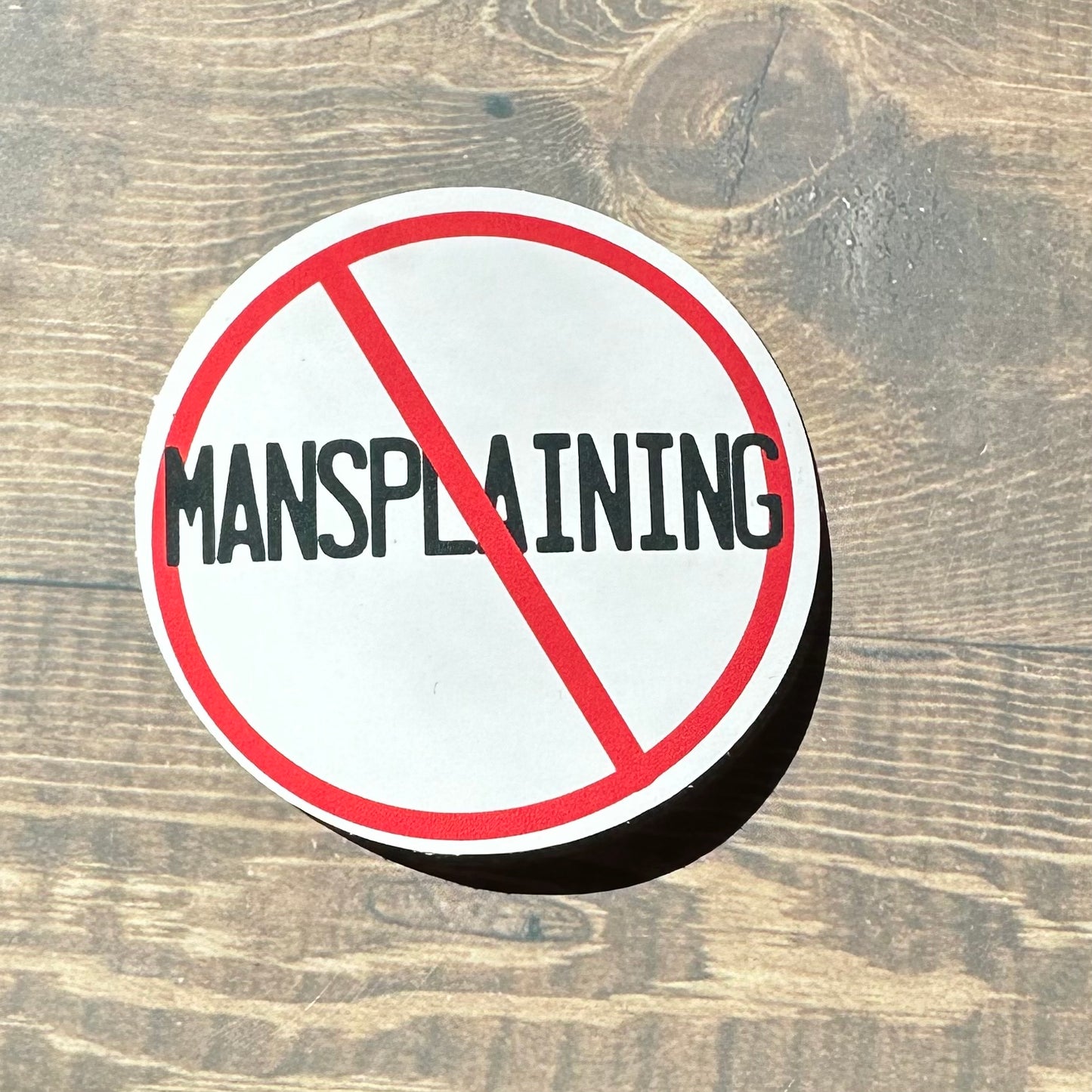 No Mansplaining Sticker