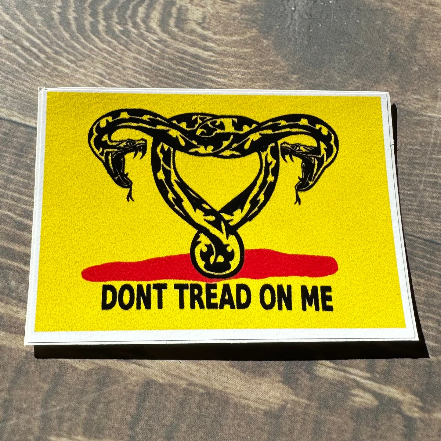 Dont Tread on Me Sticker and Bumper Sticker