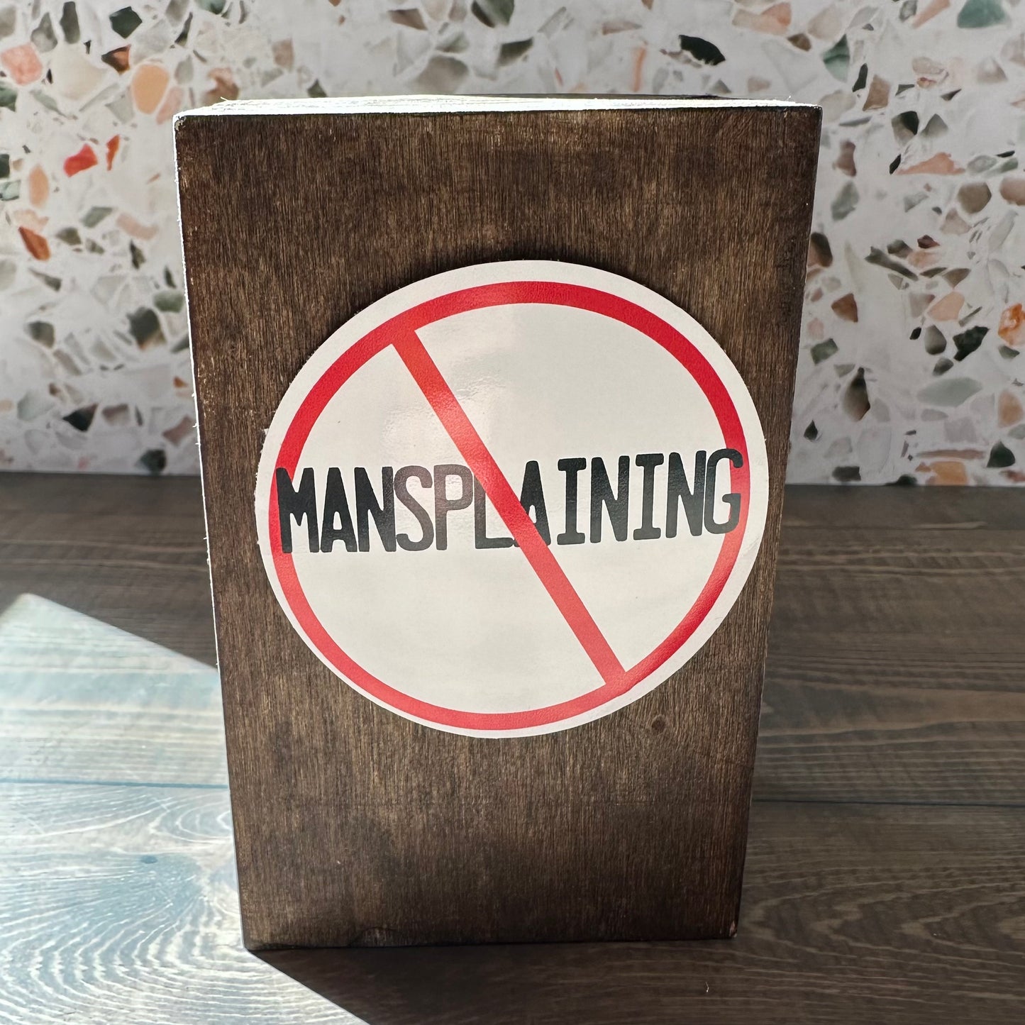 No Mansplaining Sticker