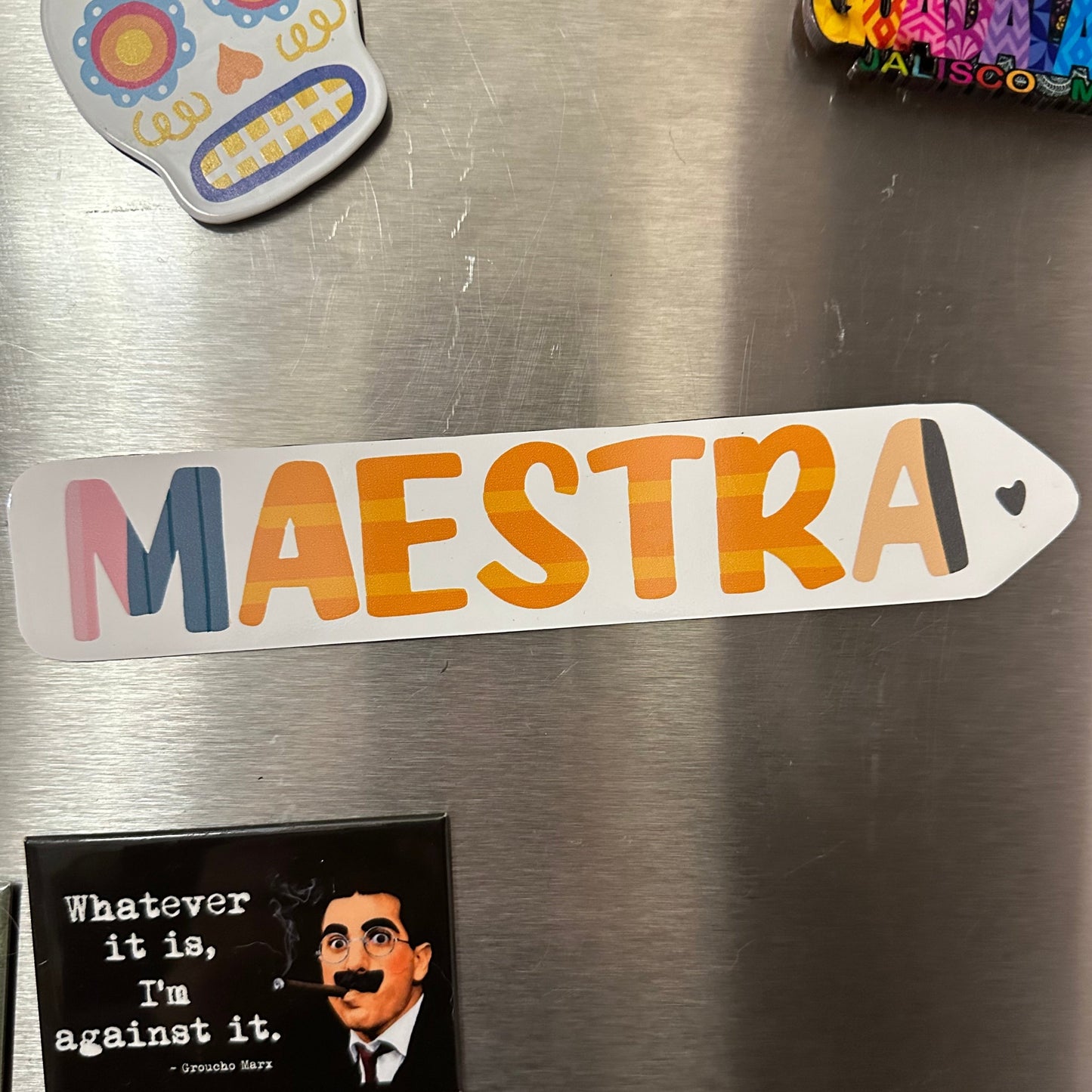 Maestra Sticker and Bumper Sticker