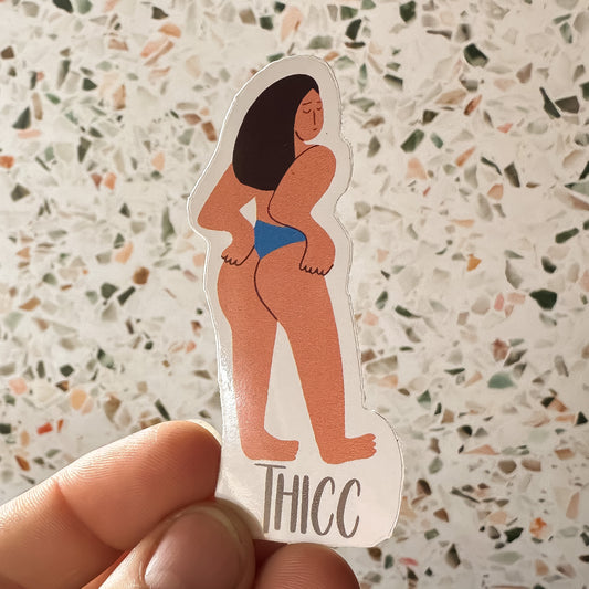 Thicc Woman Sticker