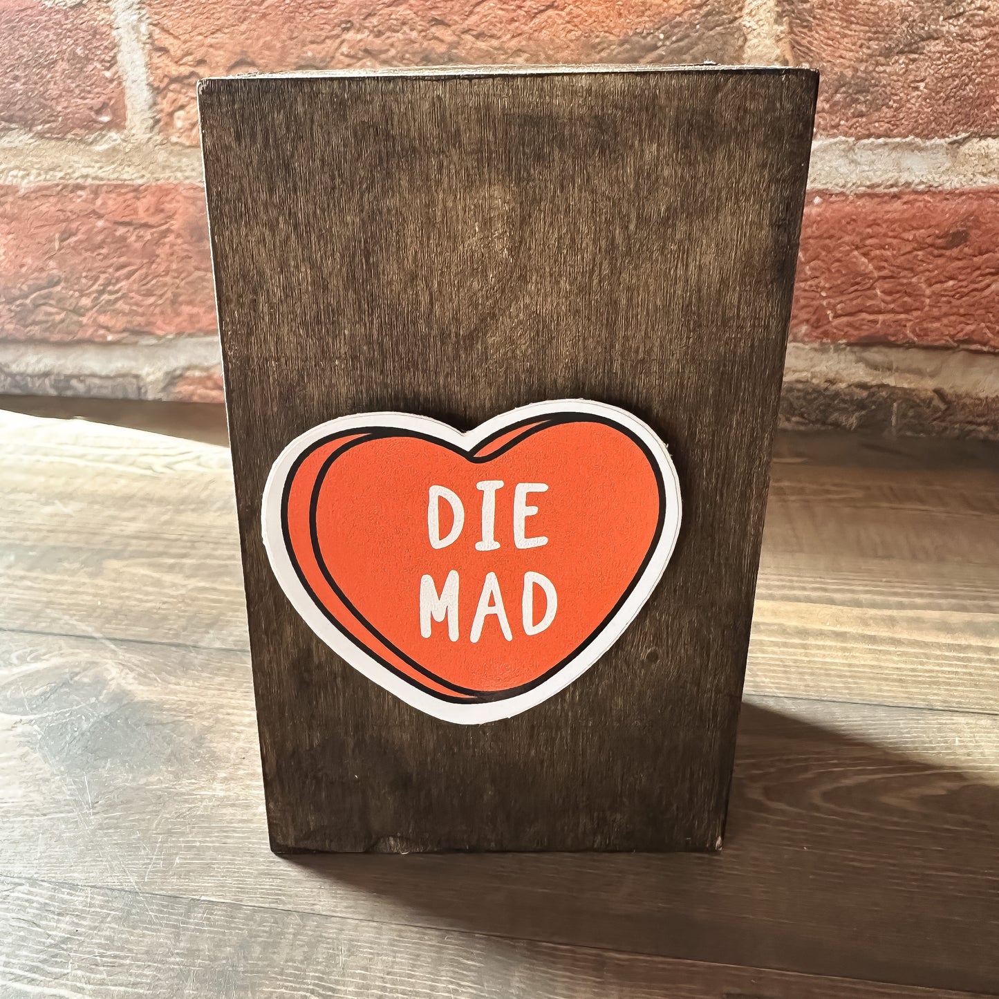 Die Mad Candy Heart Sticker