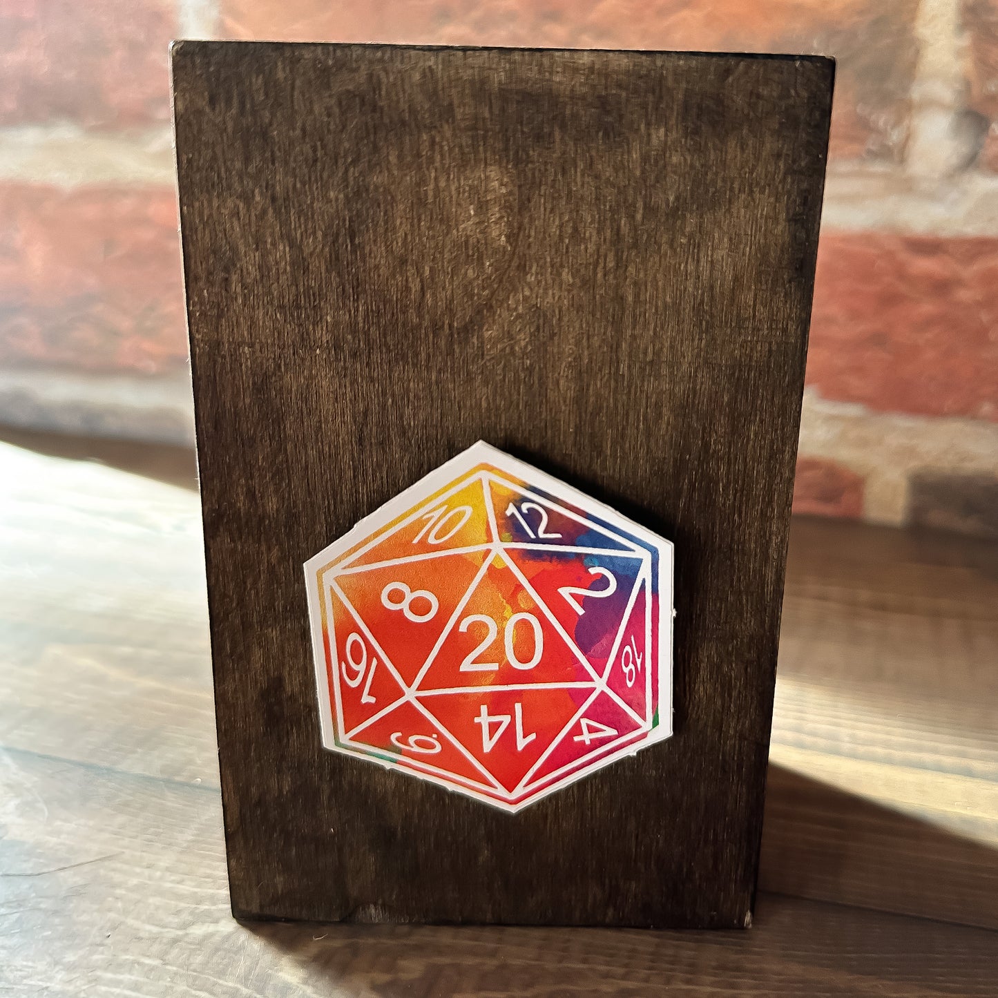 D20 Watercolor Sticker