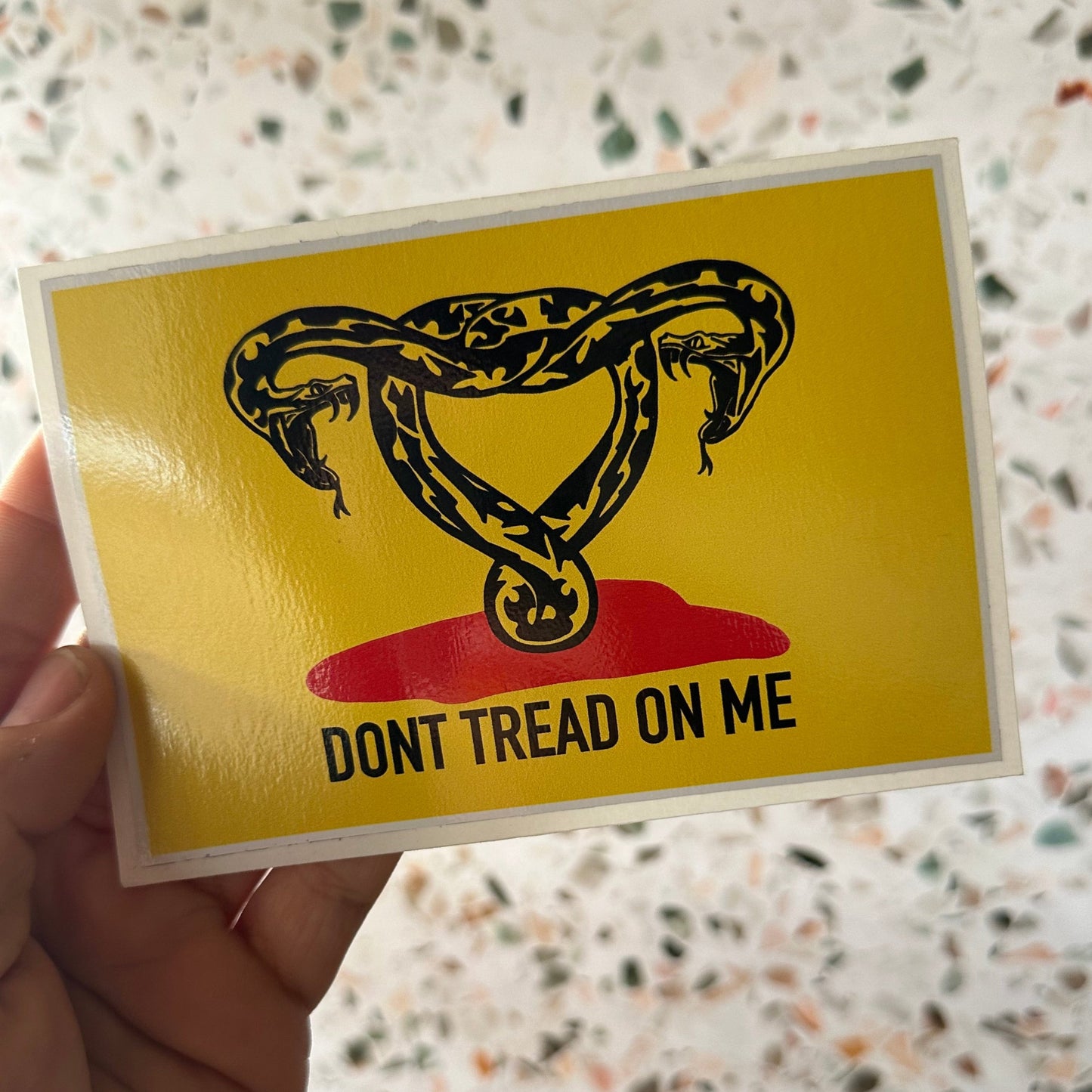 Dont Tread on Me Sticker and Bumper Sticker