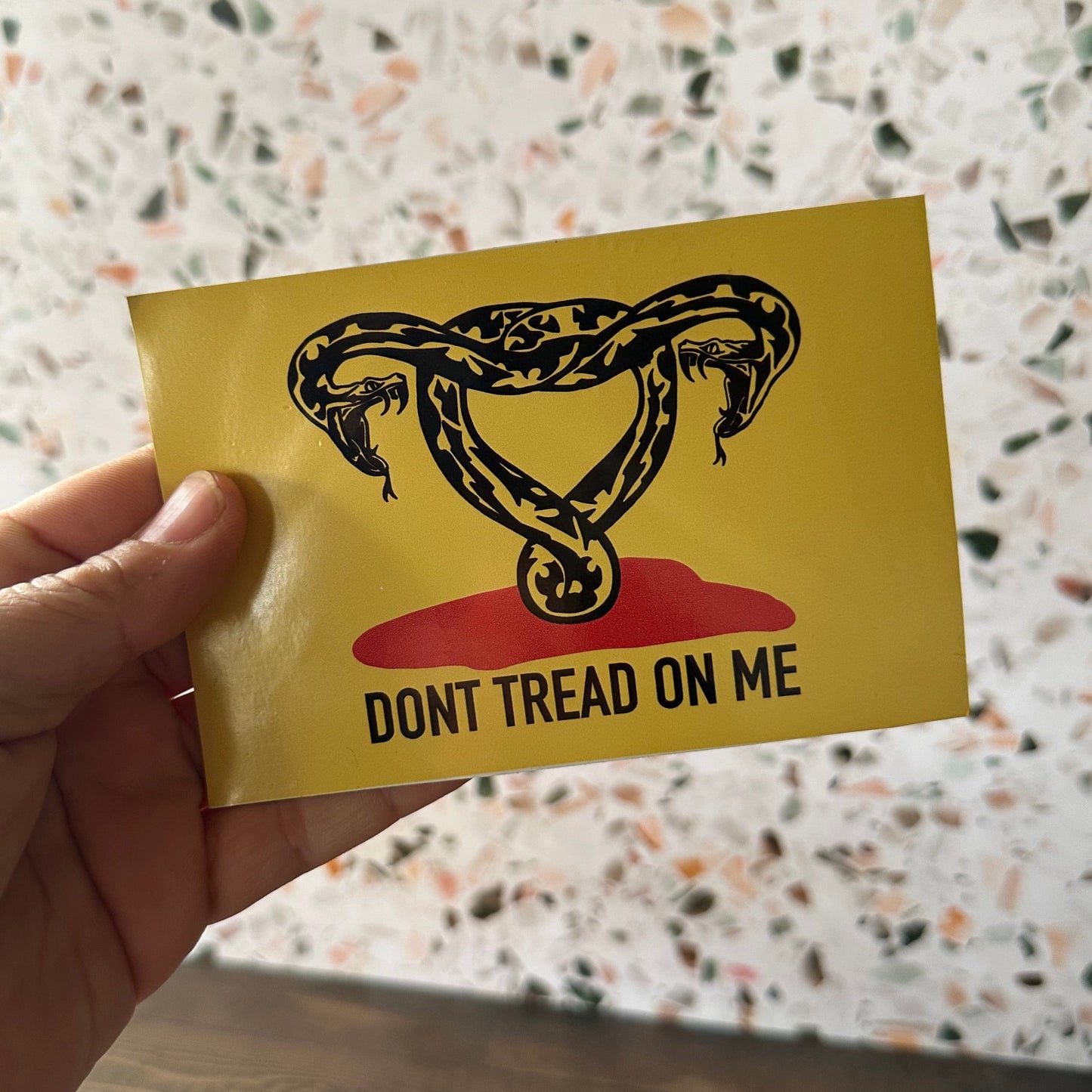Dont Tread on Me Sticker and Bumper Sticker