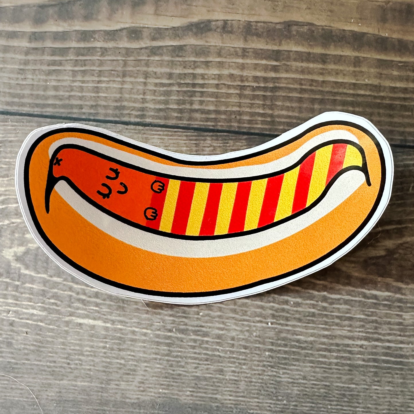 Sleepy Hot Dog Sticker