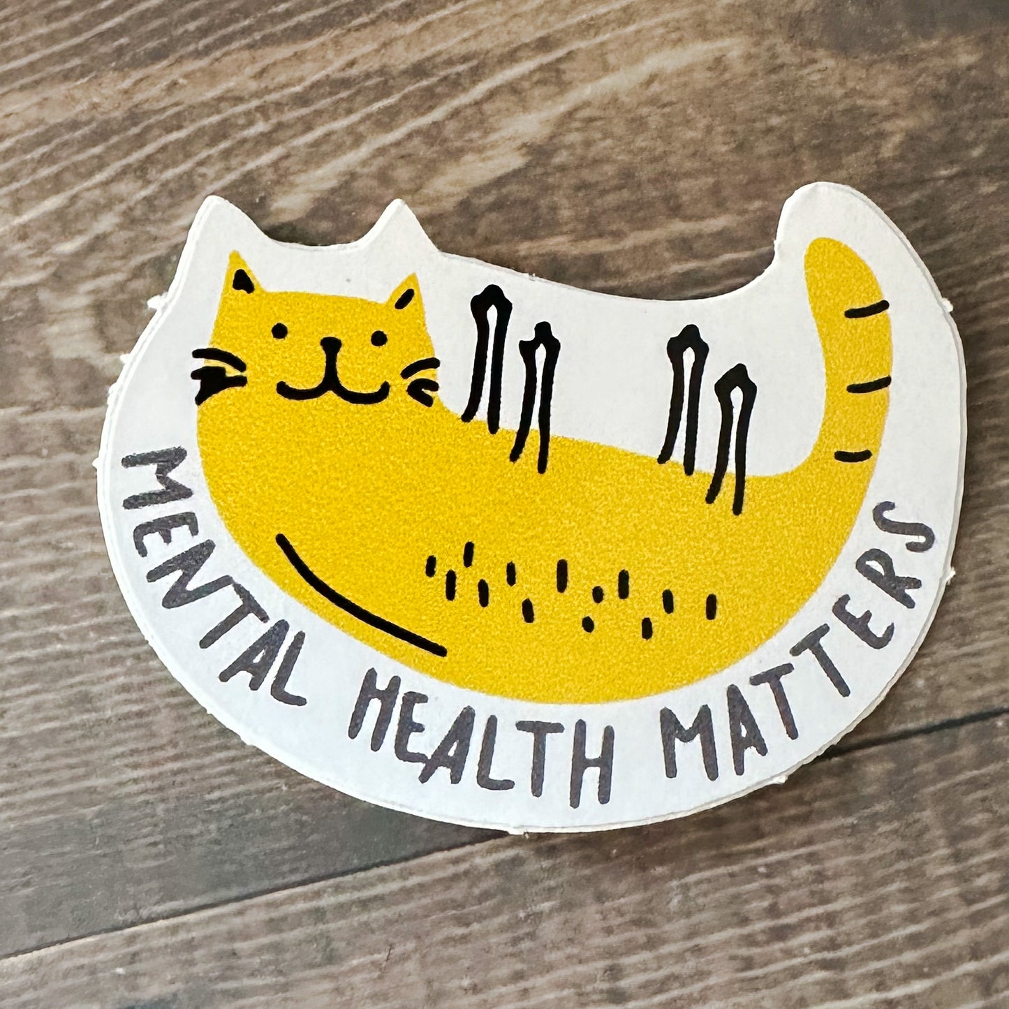 Mental Health Matters Cat Sticker