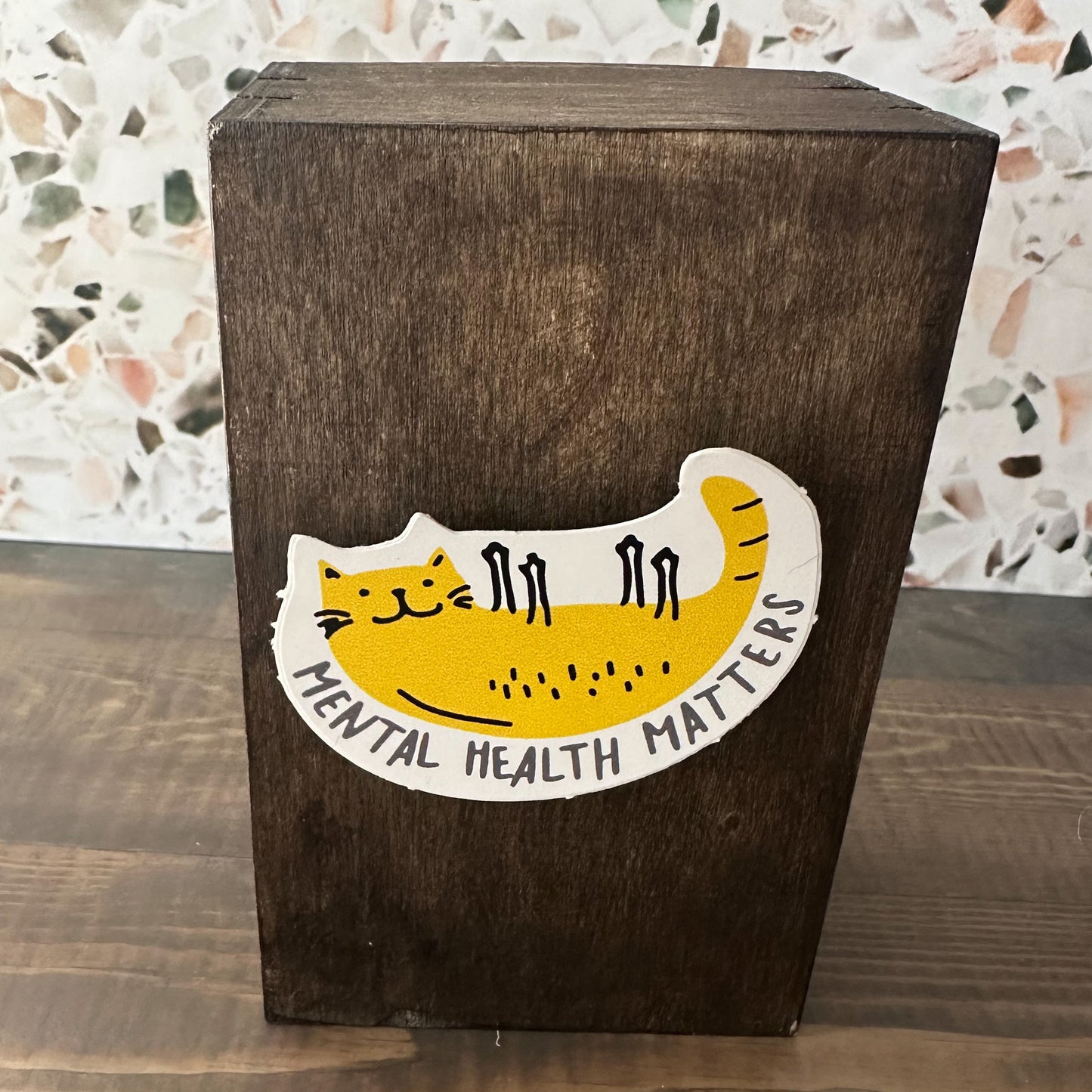 Mental Health Matters Cat Sticker