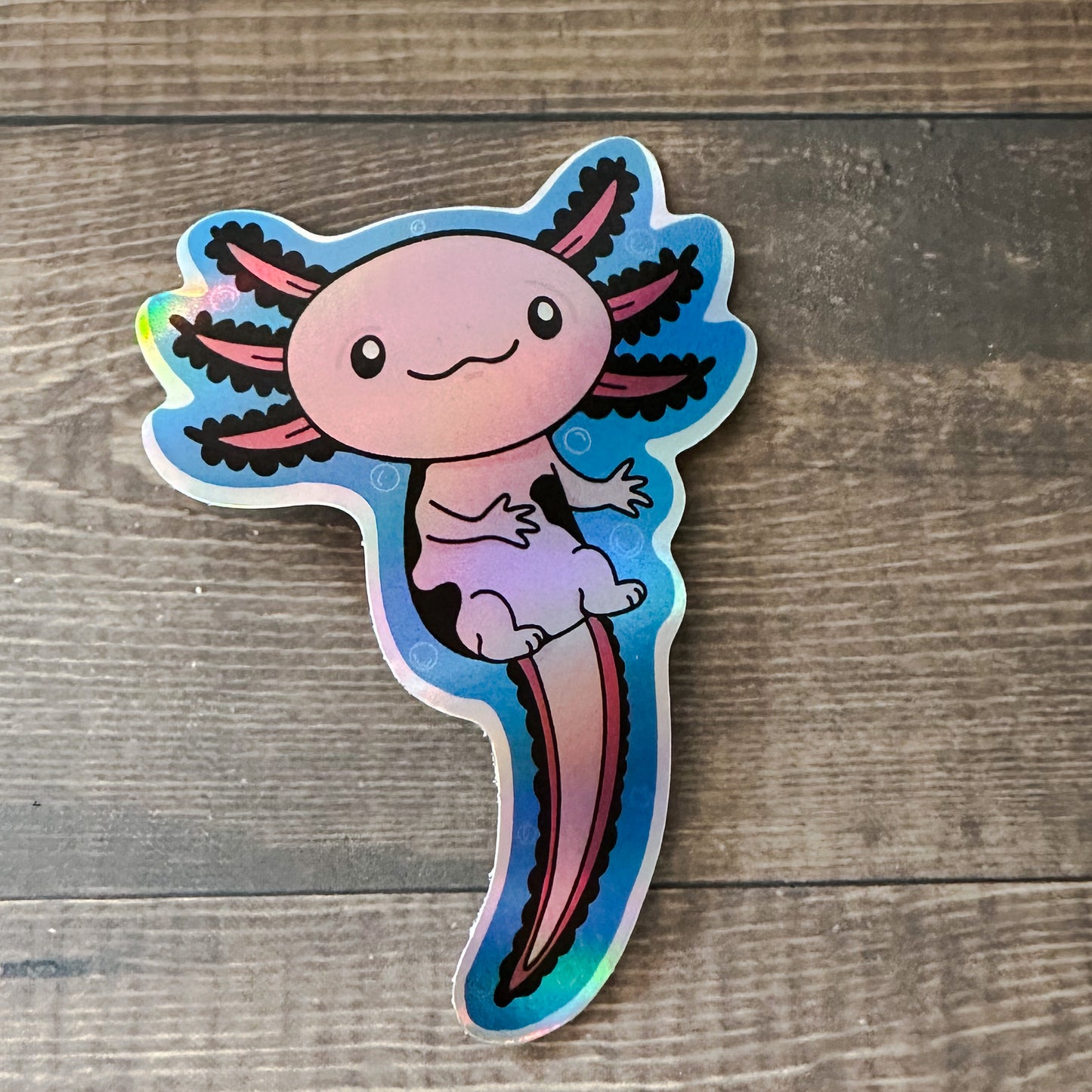 Pink Axolotl Sticker