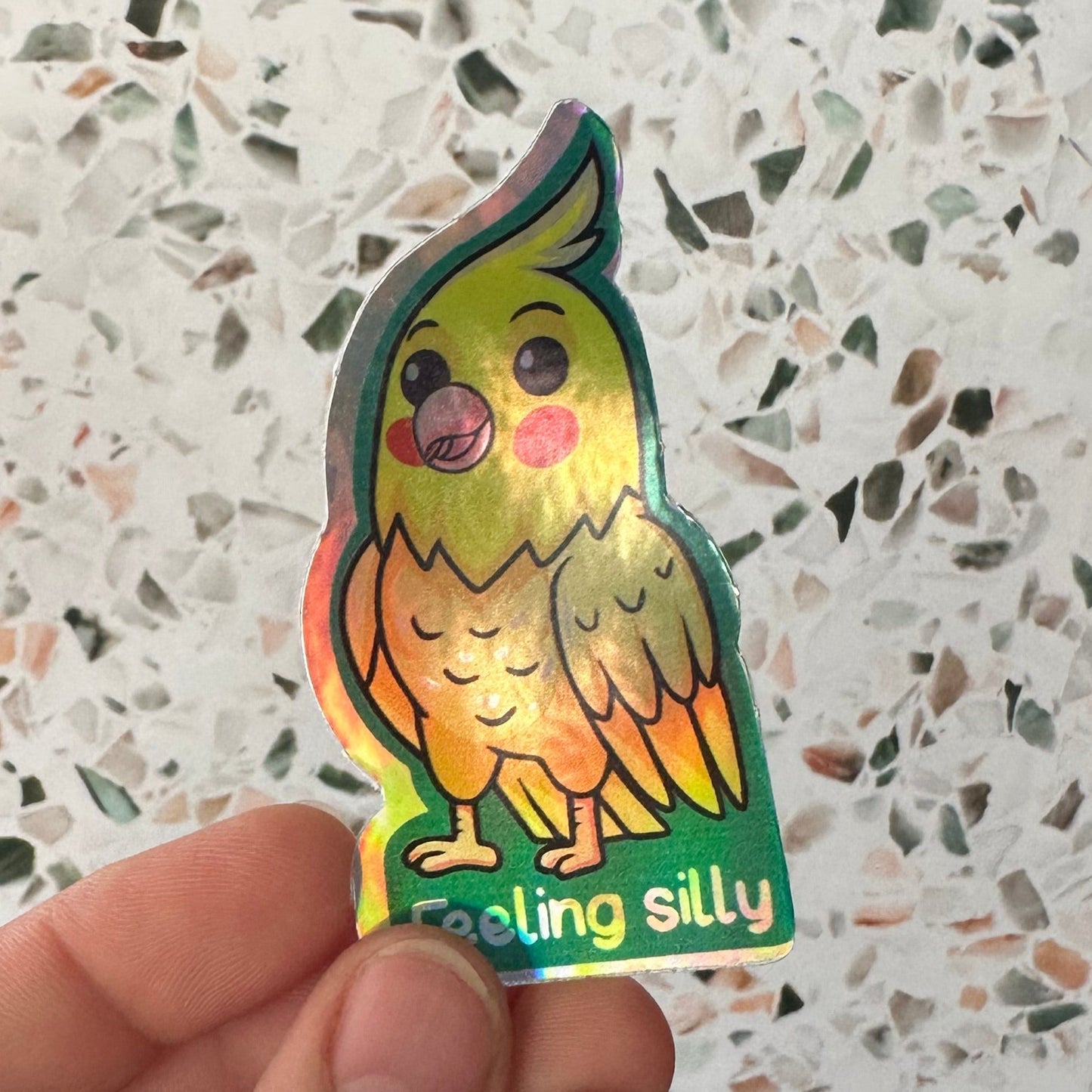 I Feel Silly Bird Sticker