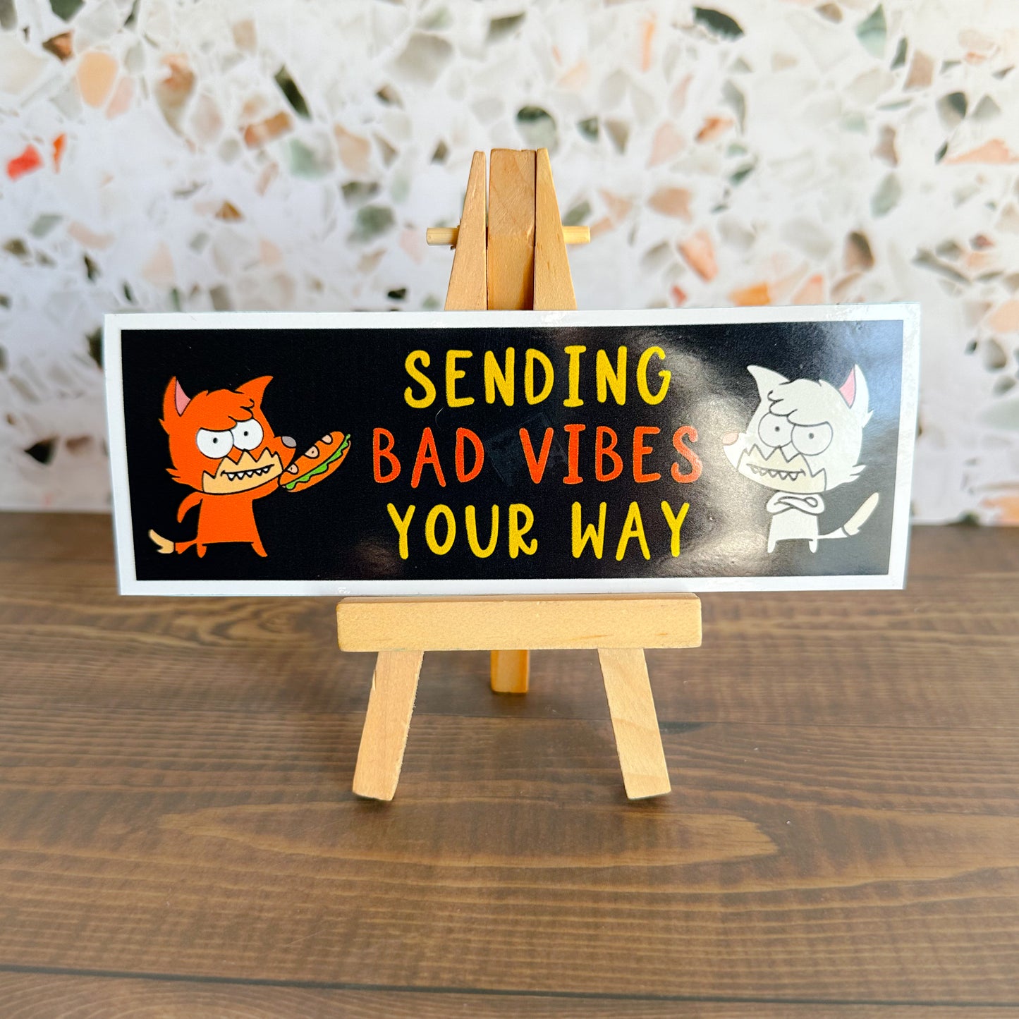 Sending Bad Vibes your Way Bumper Sticker