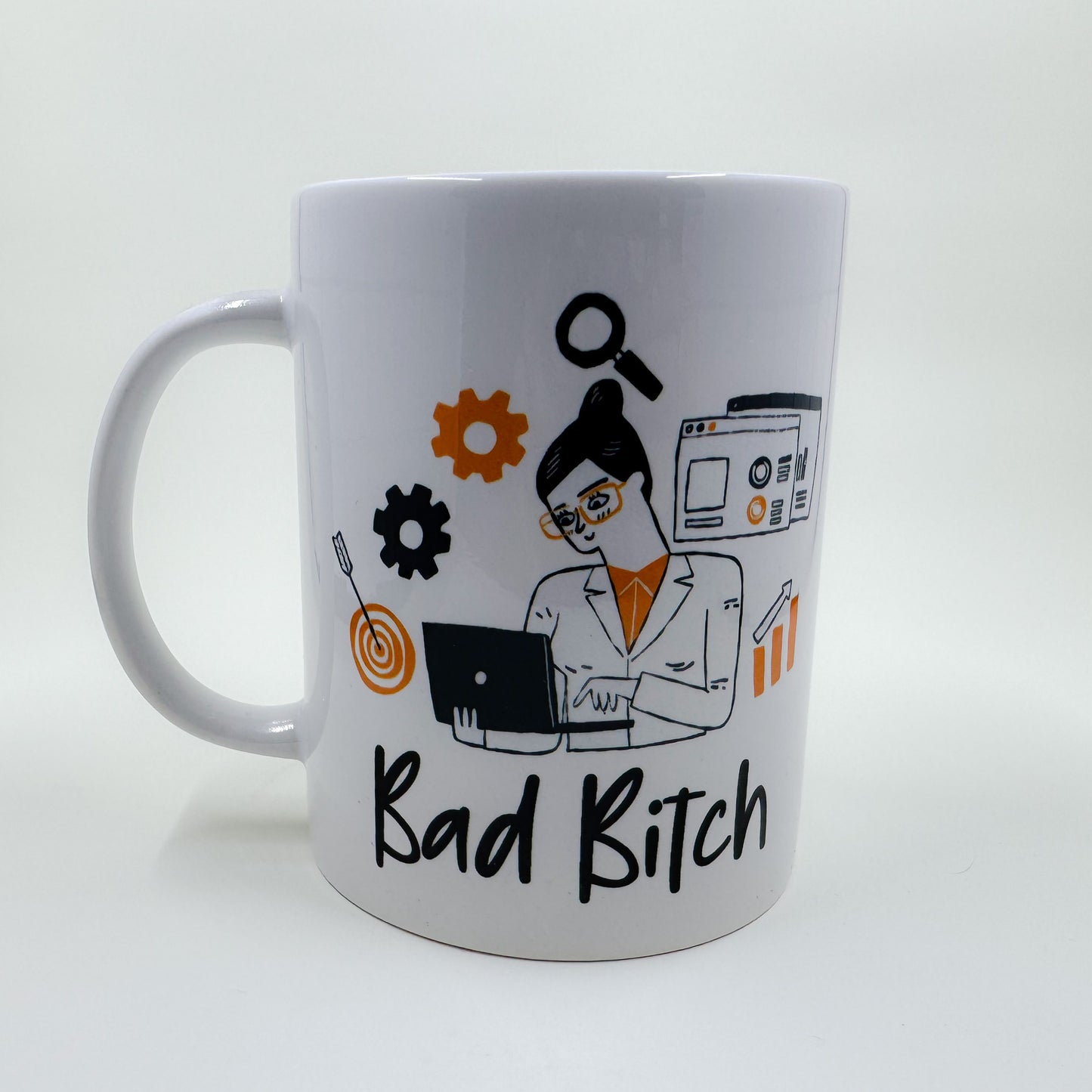 Bad Bitch Female Scientist Mug