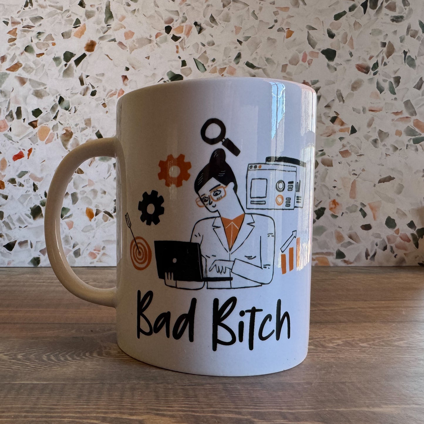 Bad Bitch Female Scientist Mug