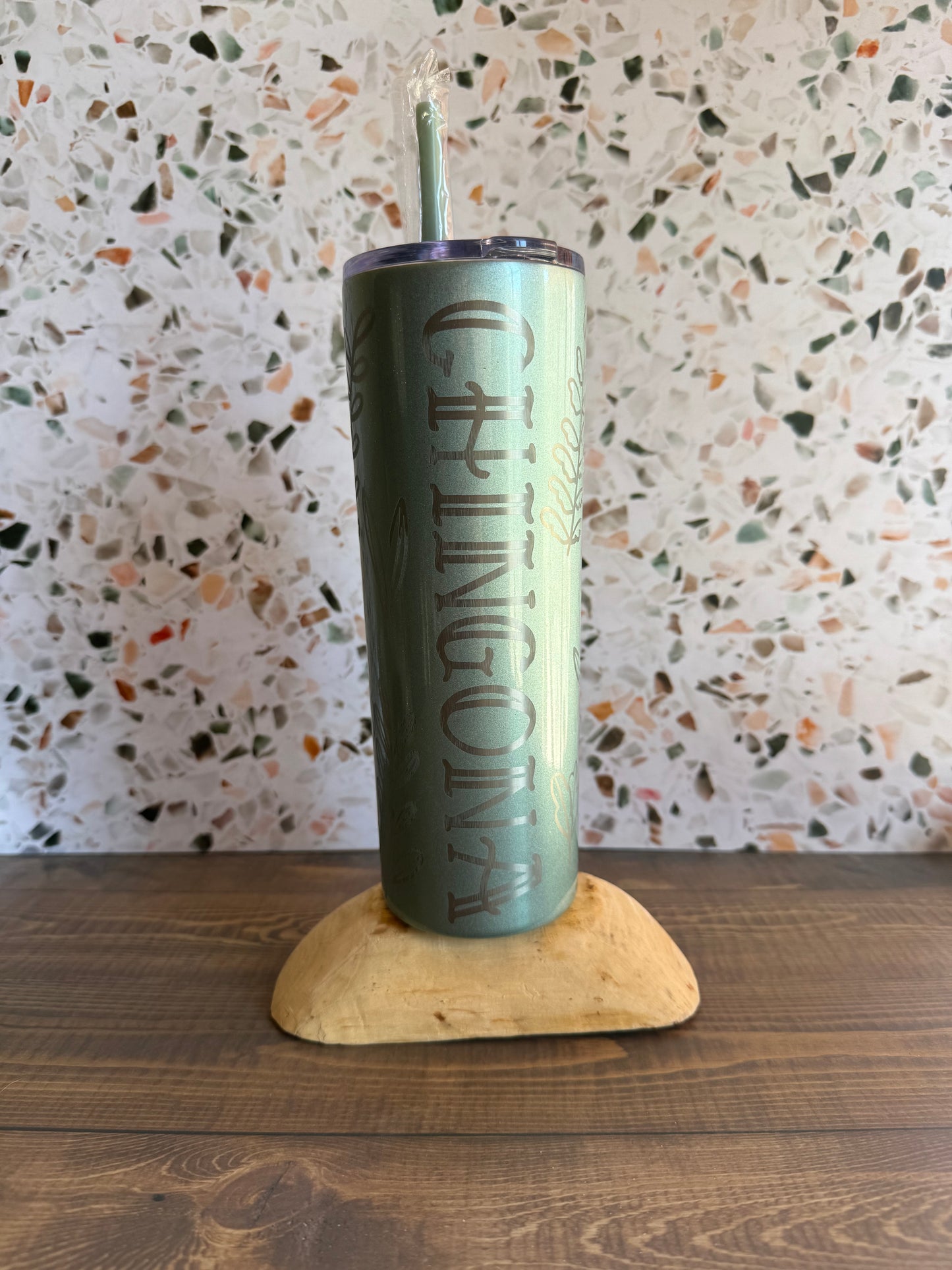 Chingona Floral Tumbler