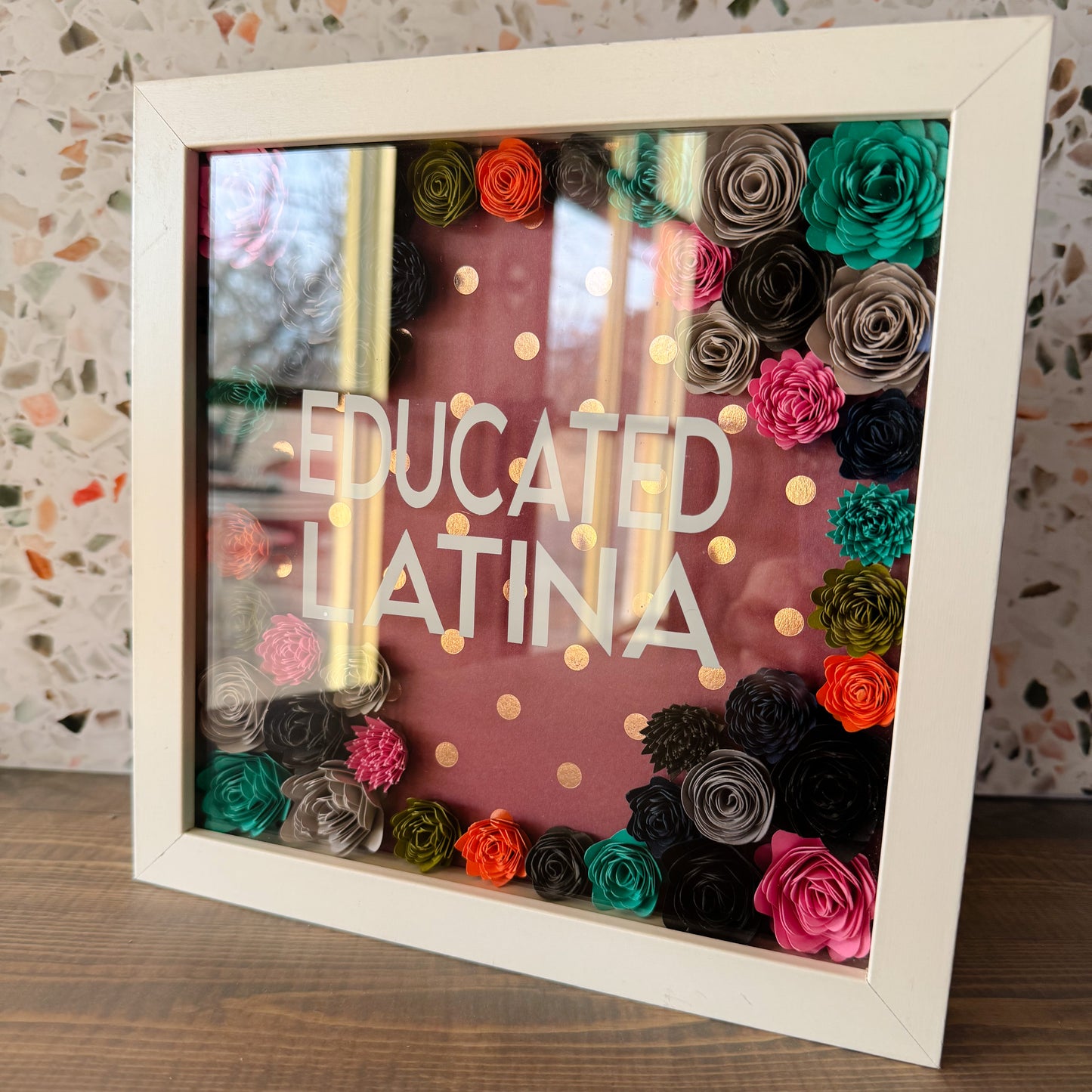 Educated Latina Shadowboxes