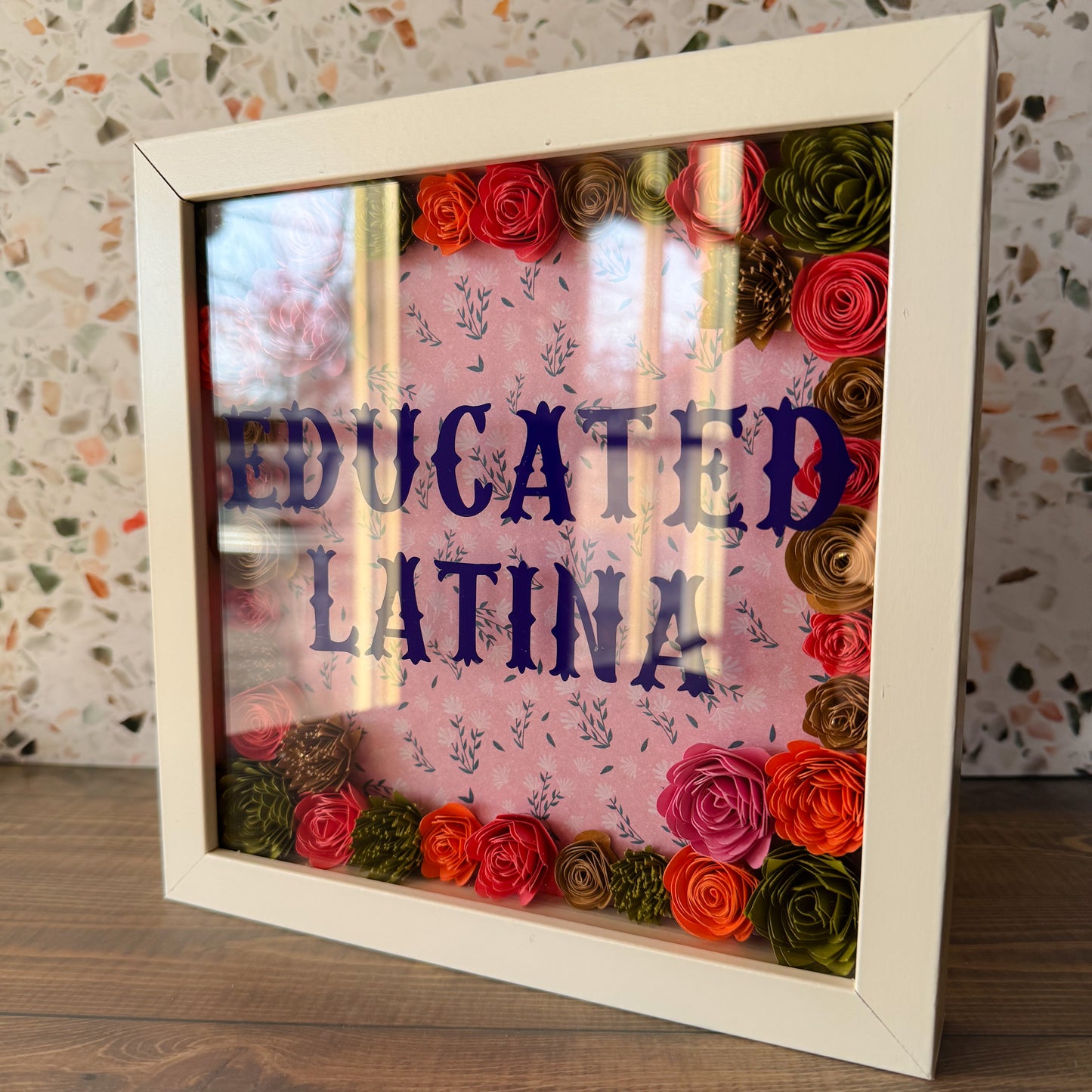 Educated Latina Shadowboxes