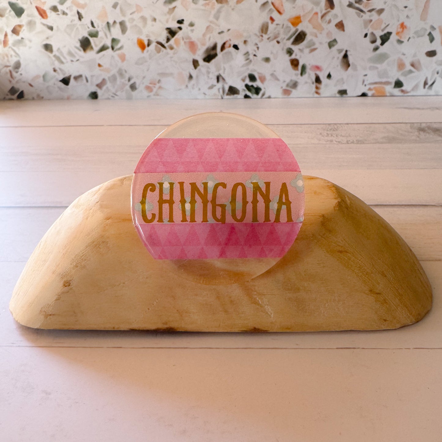 Chingona Resin Pins