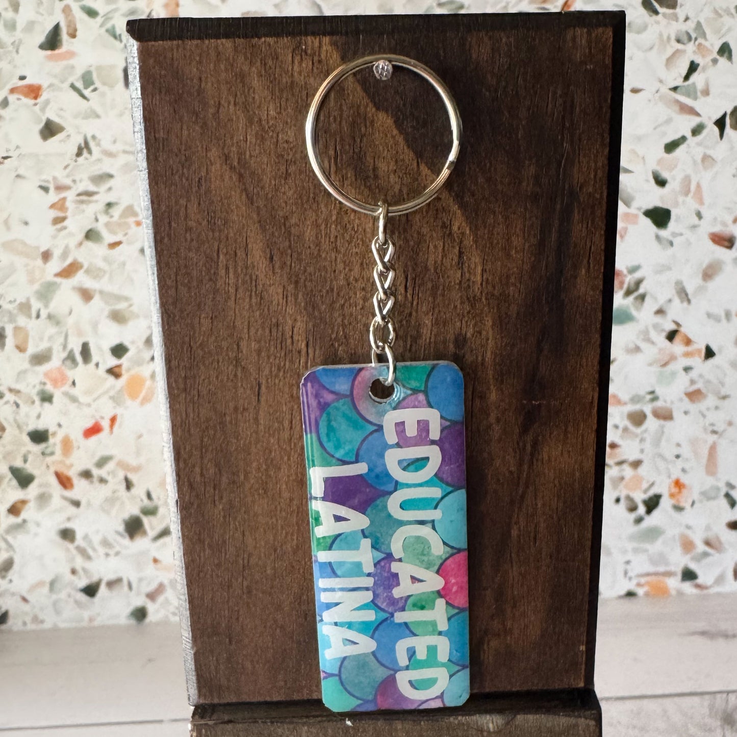 Educated Latina Keychain