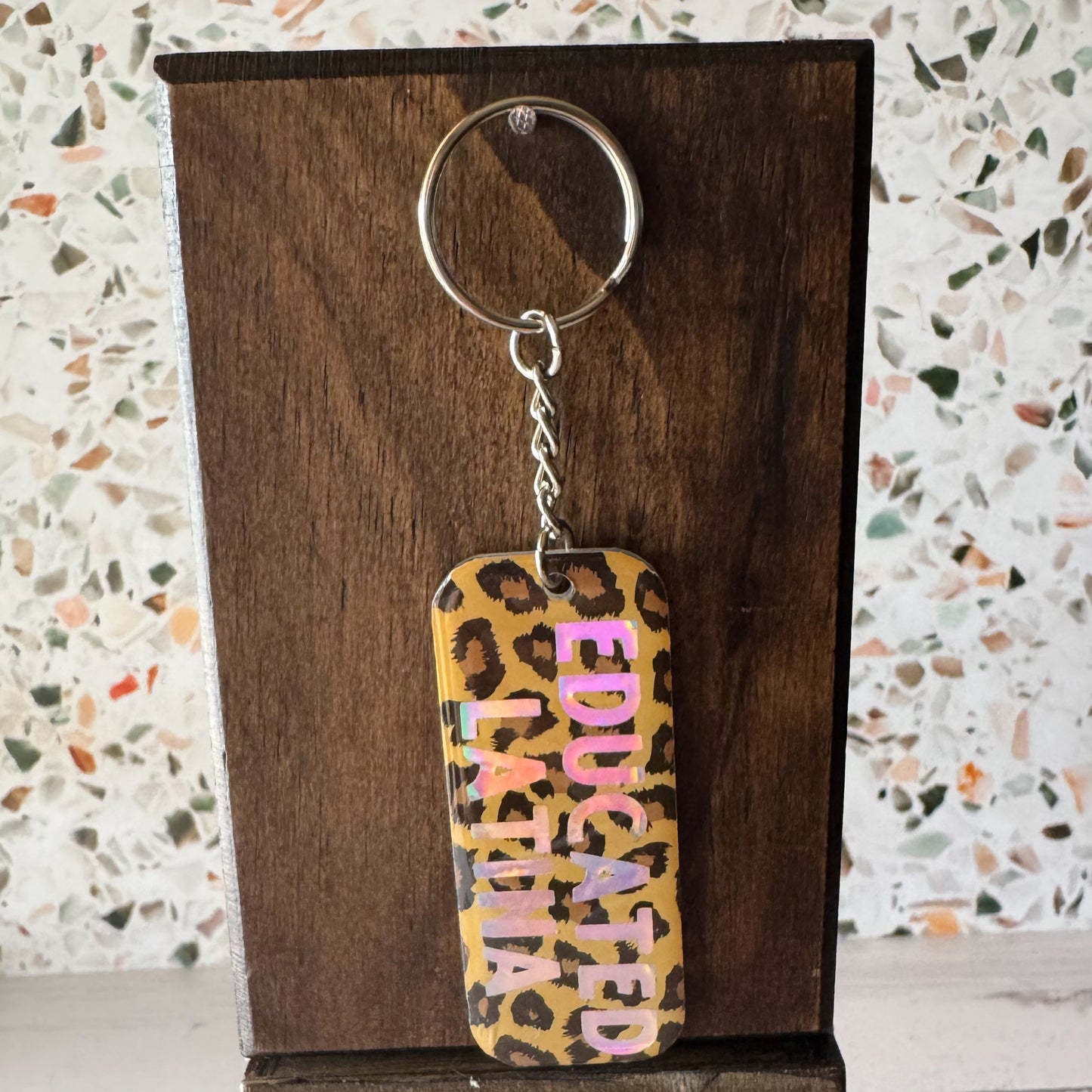 Educated Latina Keychain