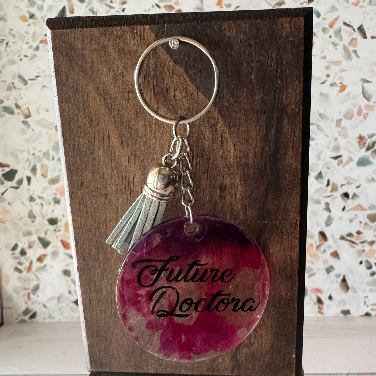 Future Doctora Alcohol Ink Keychains