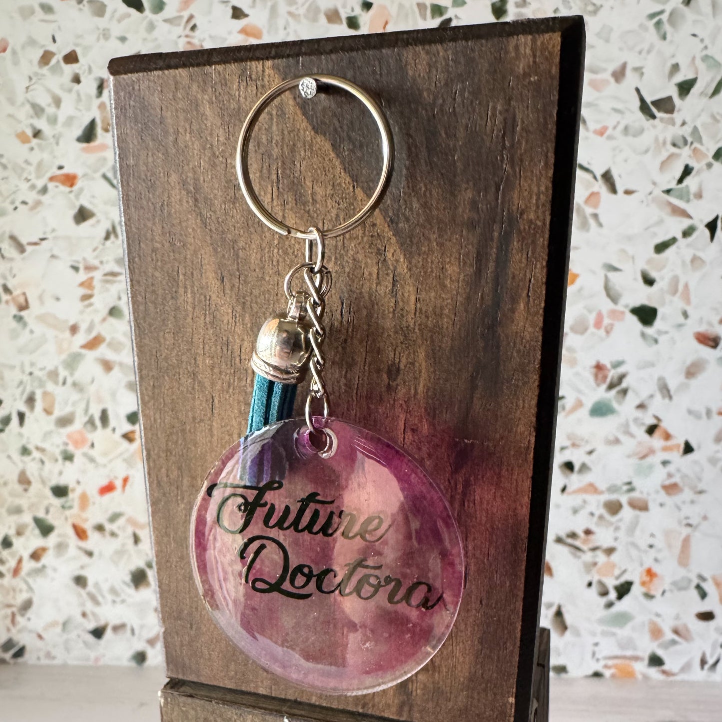 Future Doctora Alcohol Ink Keychains