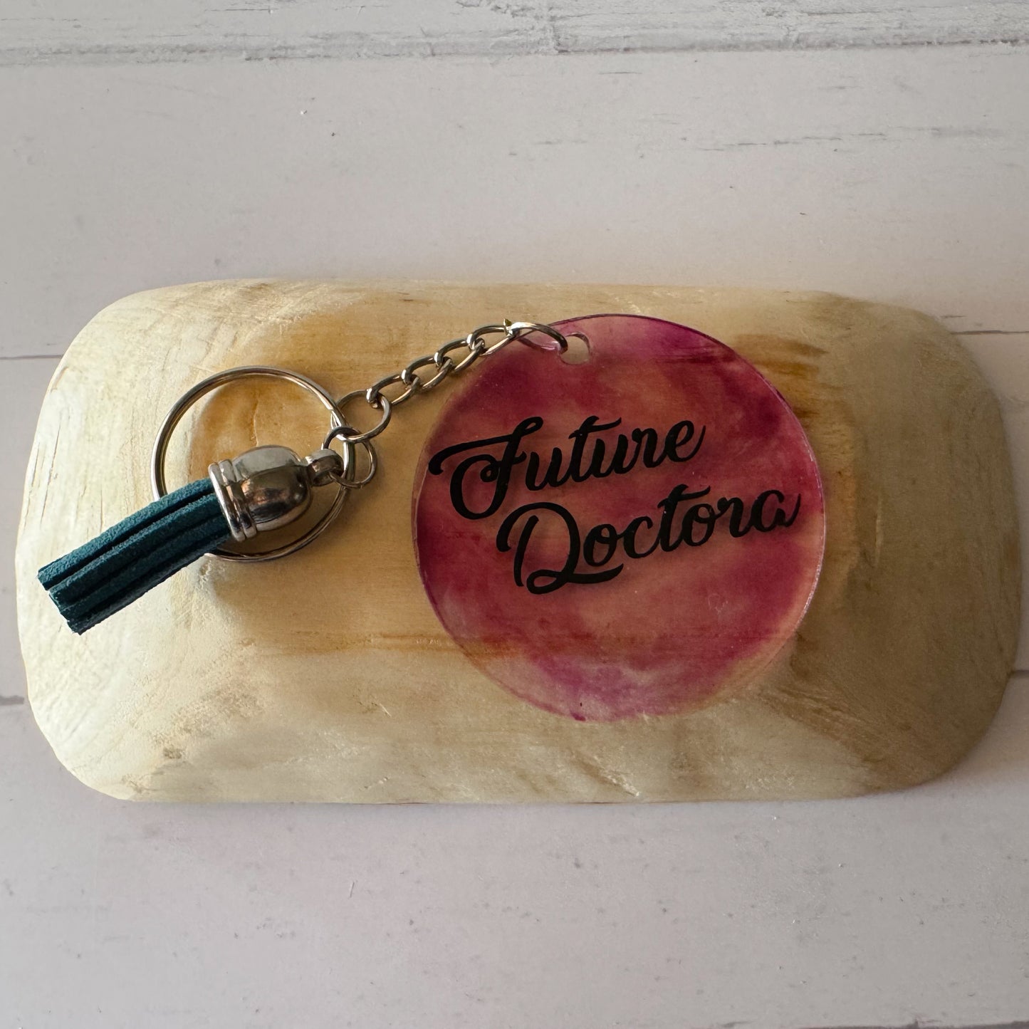 Future Doctora Alcohol Ink Keychains