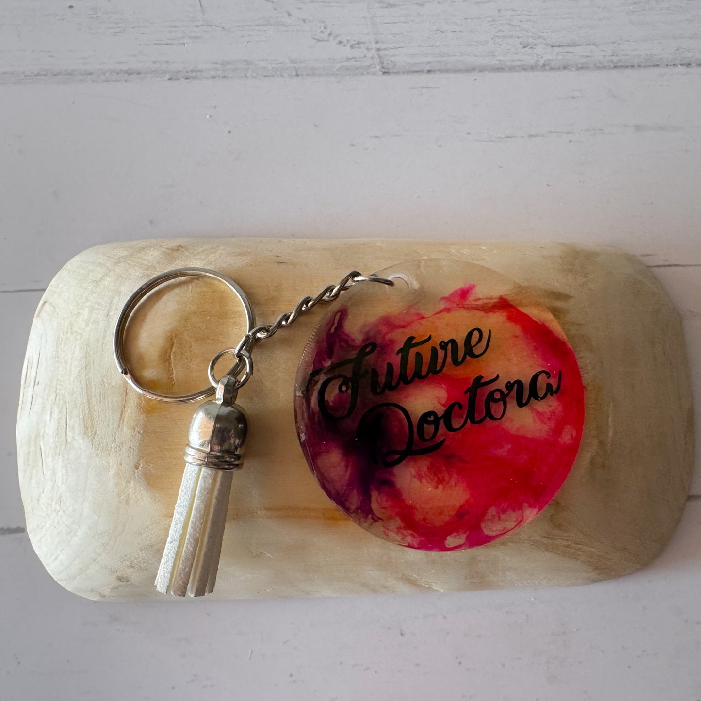Future Doctora Alcohol Ink Keychains