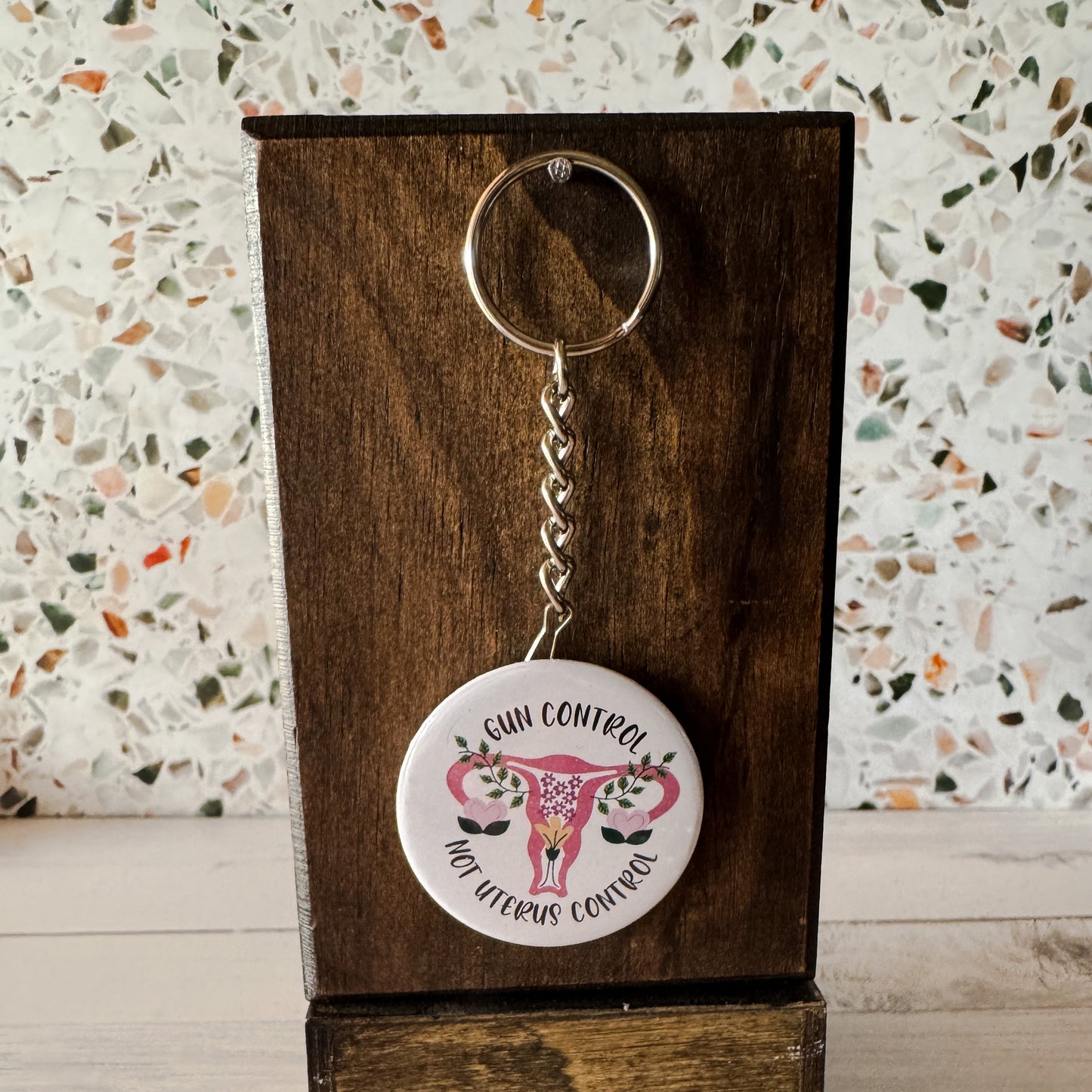 Gun Control not Uterus Control Bottle Opener Keychain