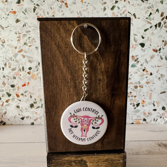 Gun Control not Uterus Control Bottle Opener Keychain