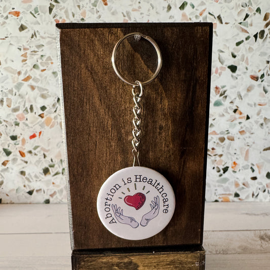 Abortion Is Healthcare Bottle Opener Keychain