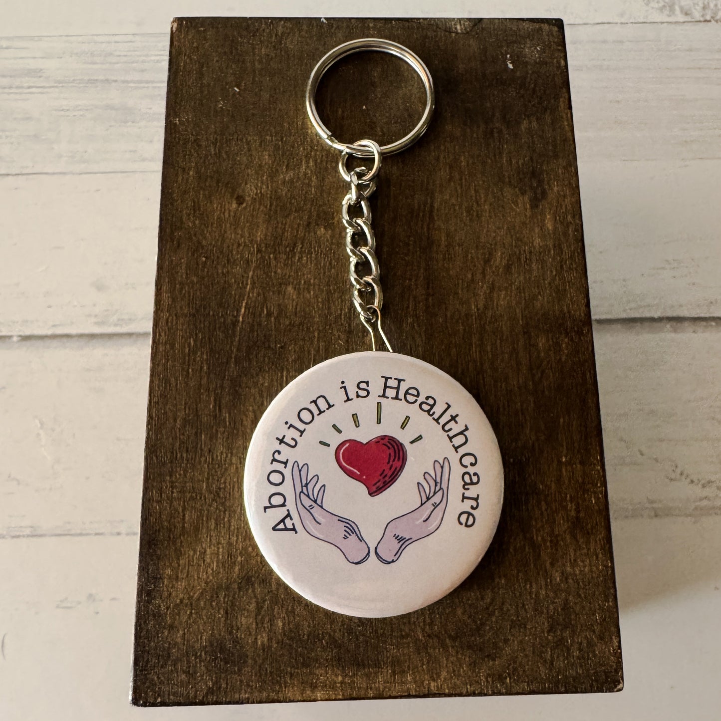 Abortion Is Healthcare Bottle Opener Keychain
