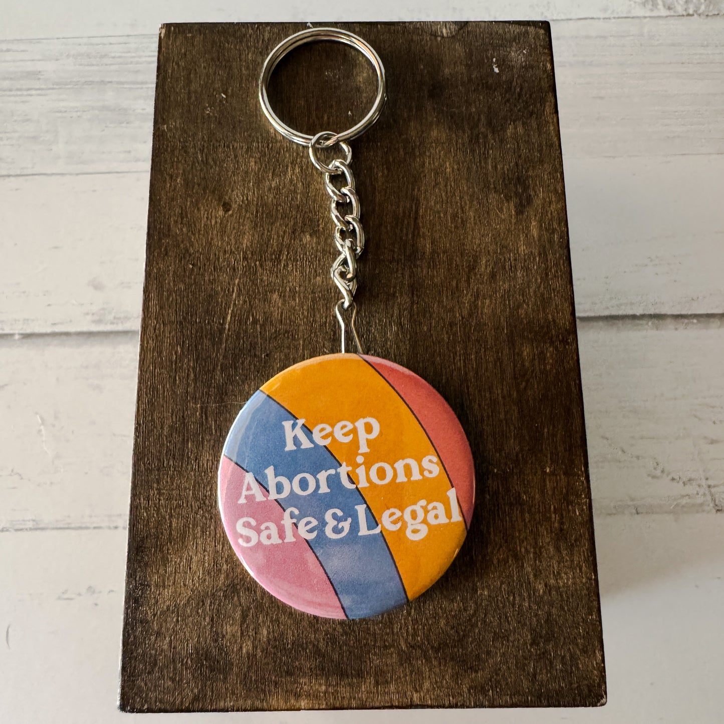 Keep Abortions Safe & Legal Bottle Opener Keychain