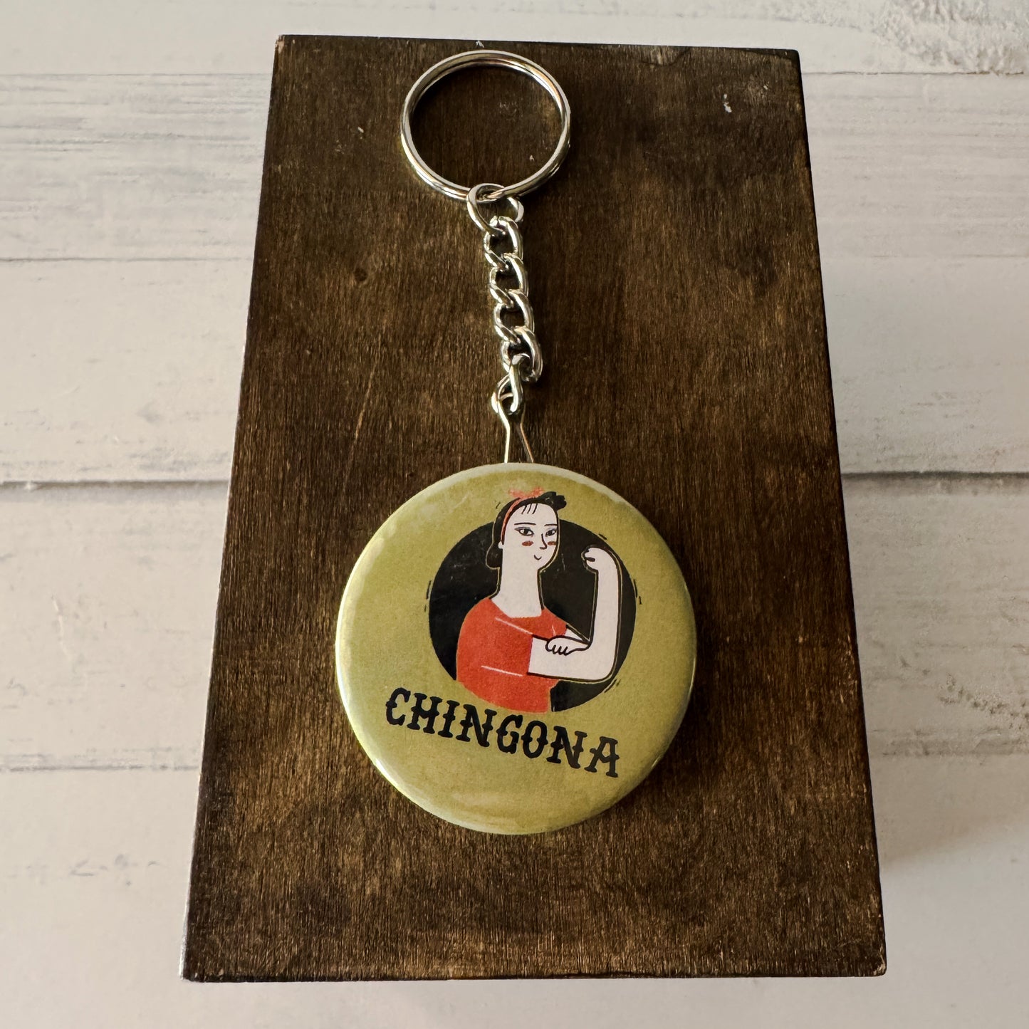 Chingona Bottle Opener Keychain