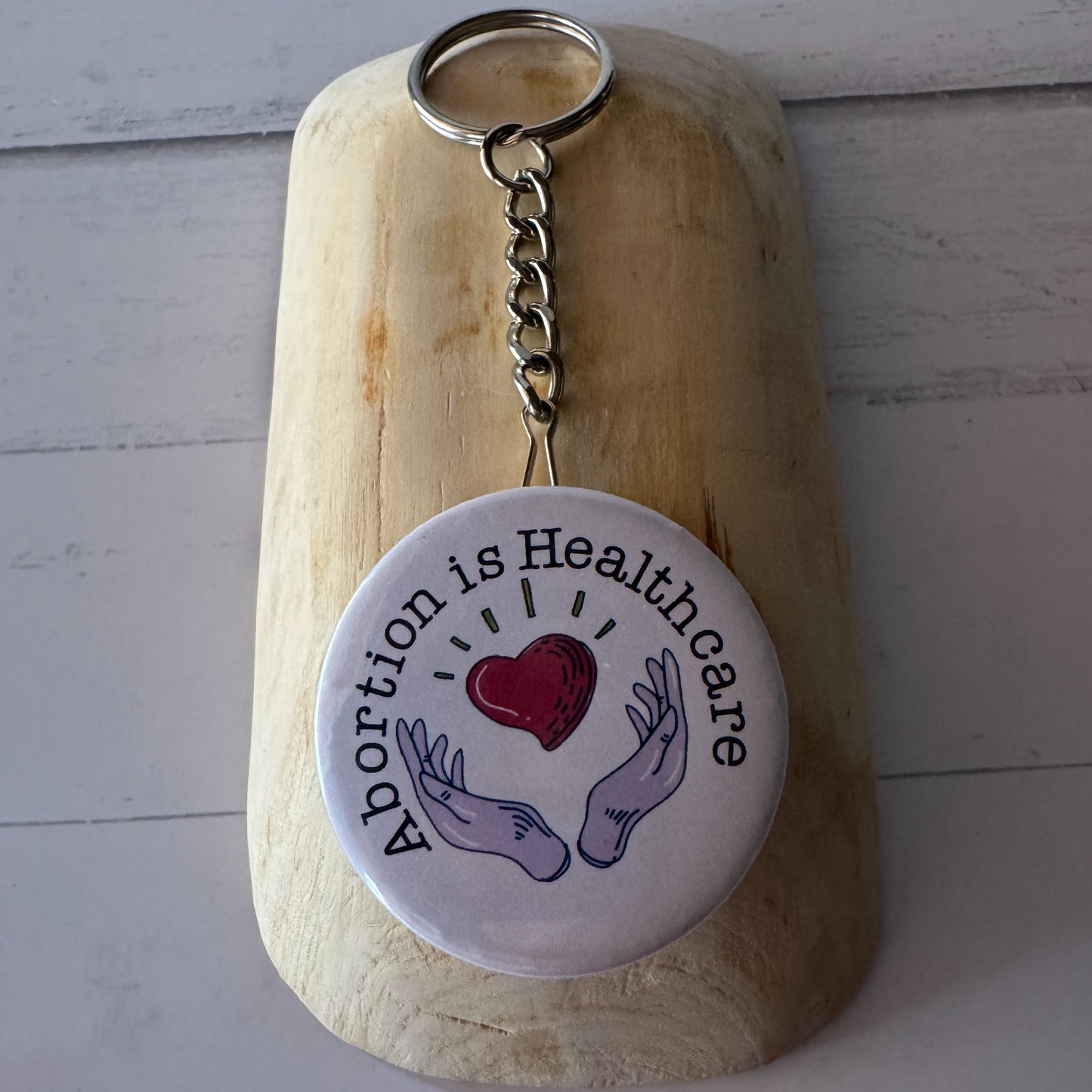 Abortion Is Healthcare Bottle Opener Keychain