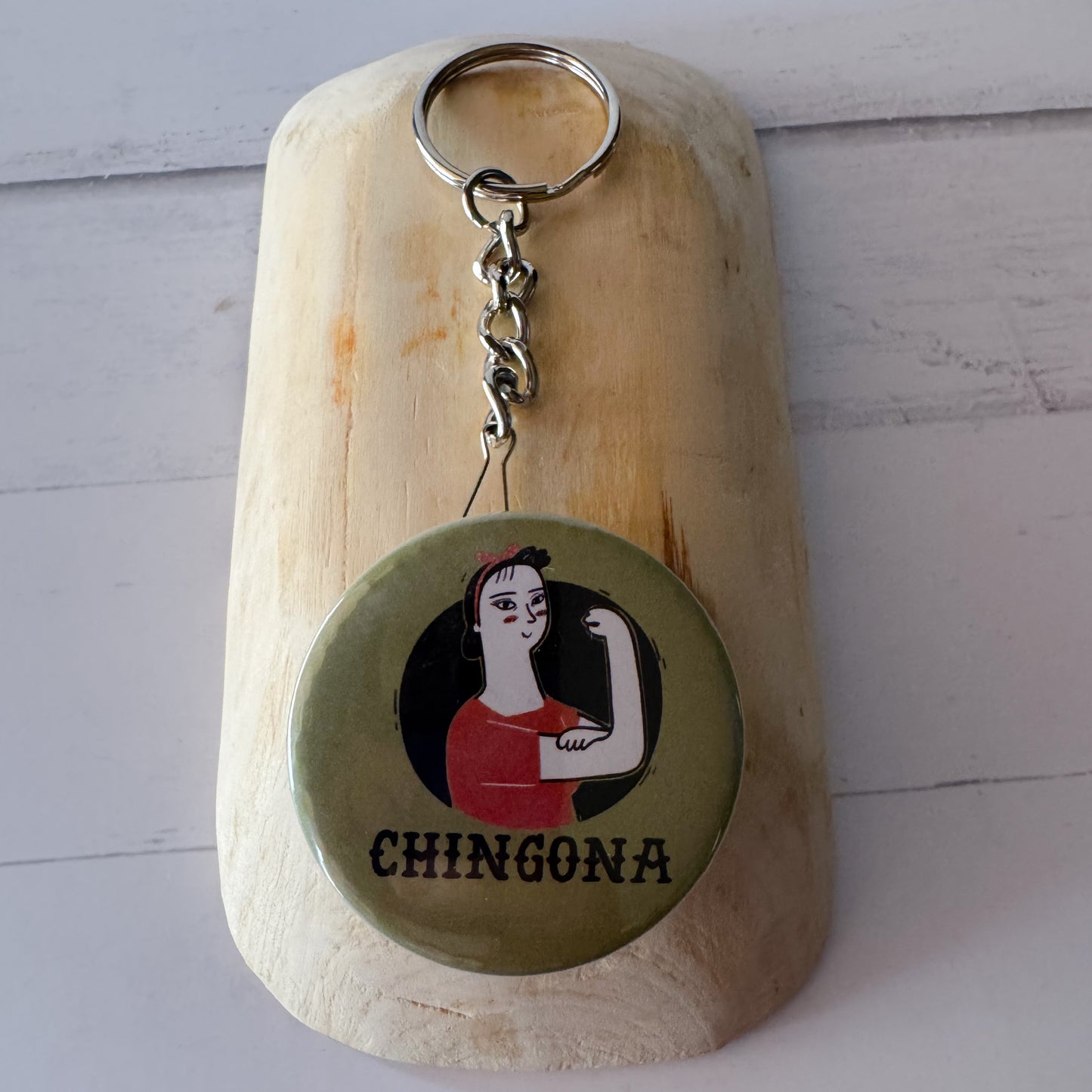 Chingona Bottle Opener Keychain
