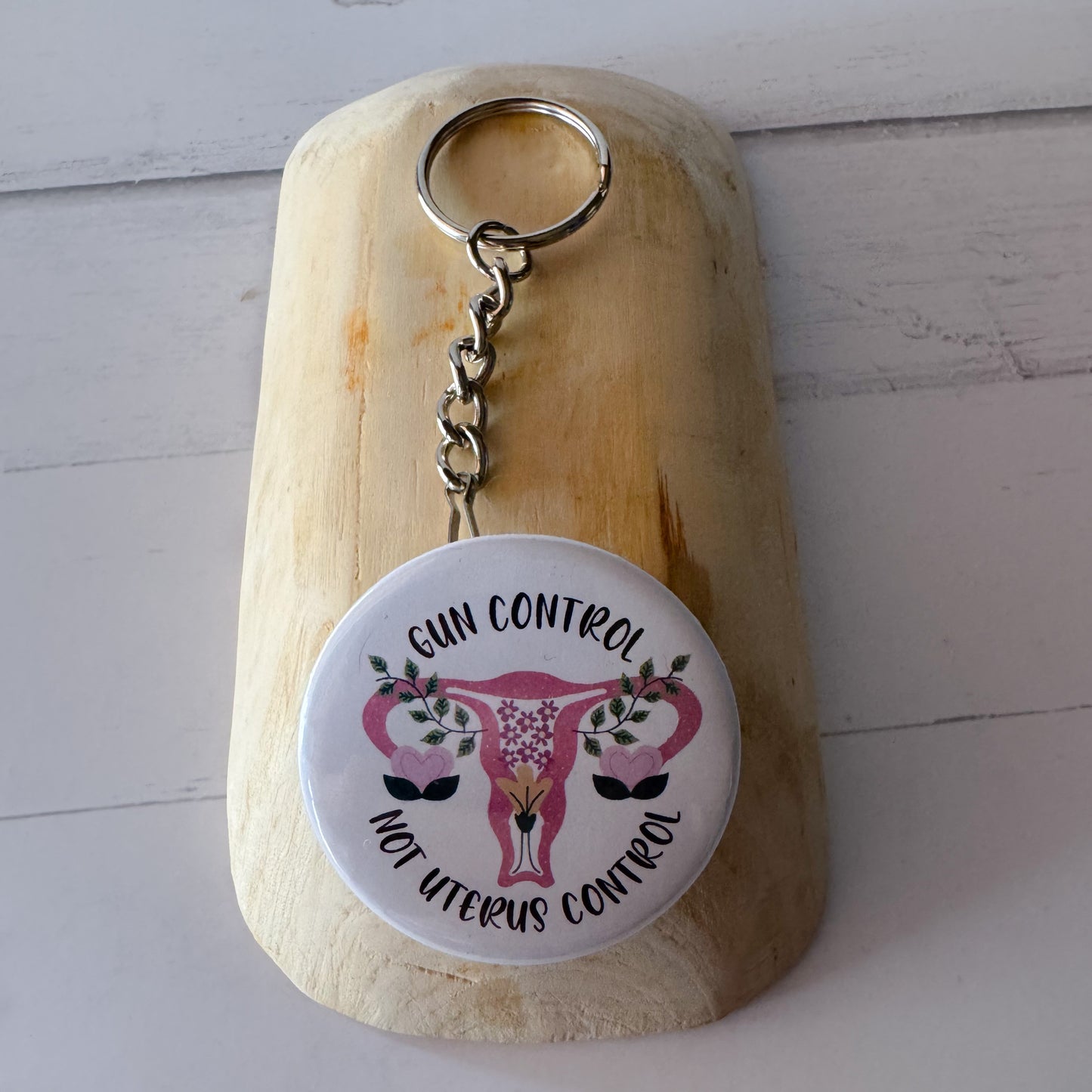 Gun Control not Uterus Control Bottle Opener Keychain
