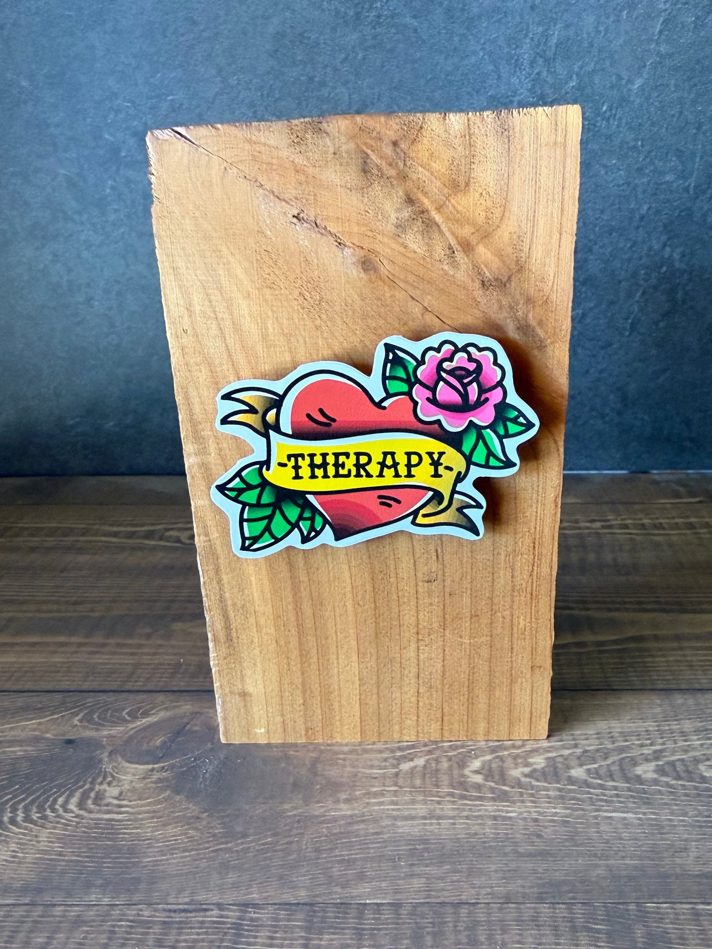 I Heart Therapy Sticker