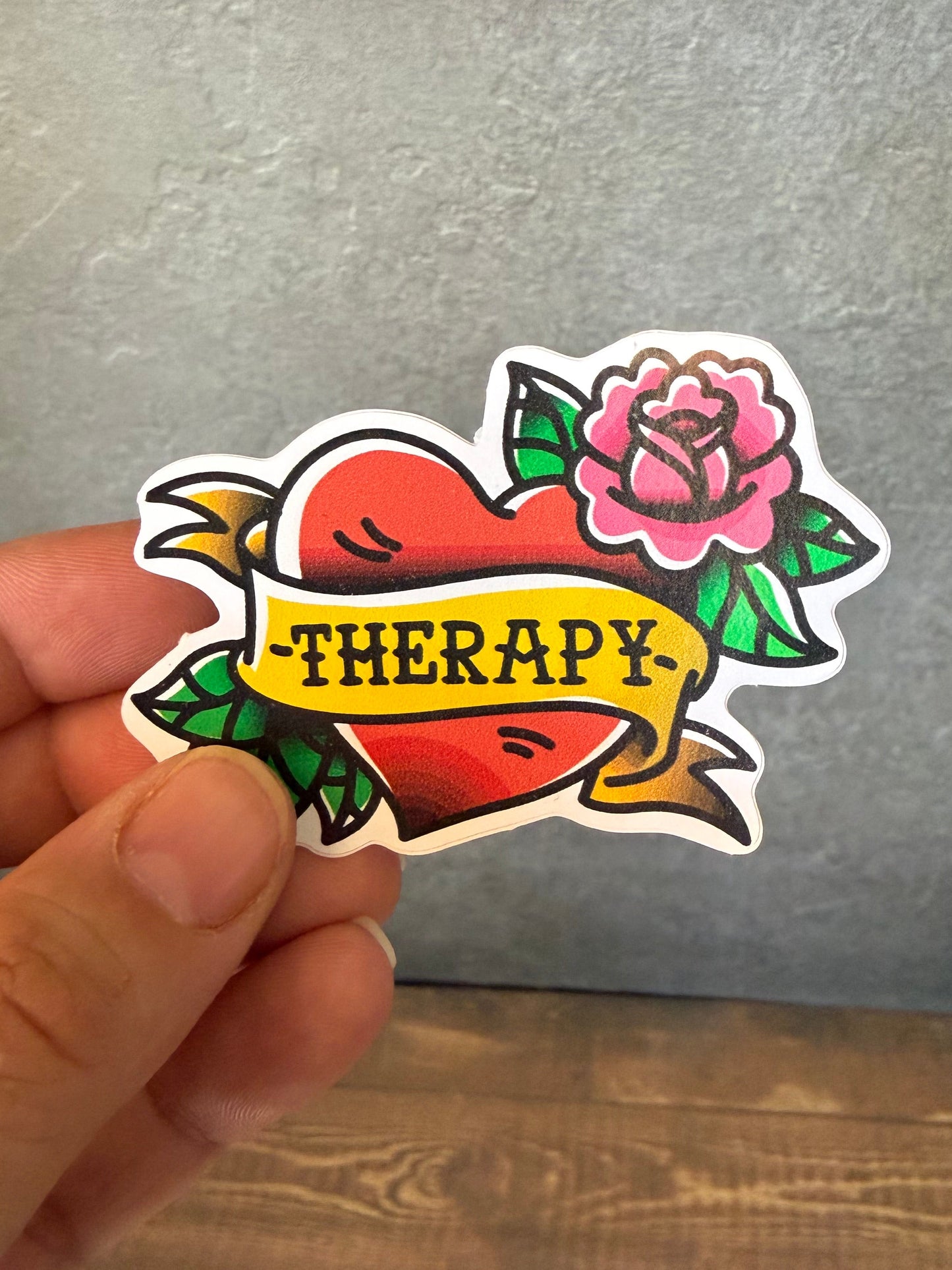 I Heart Therapy Sticker