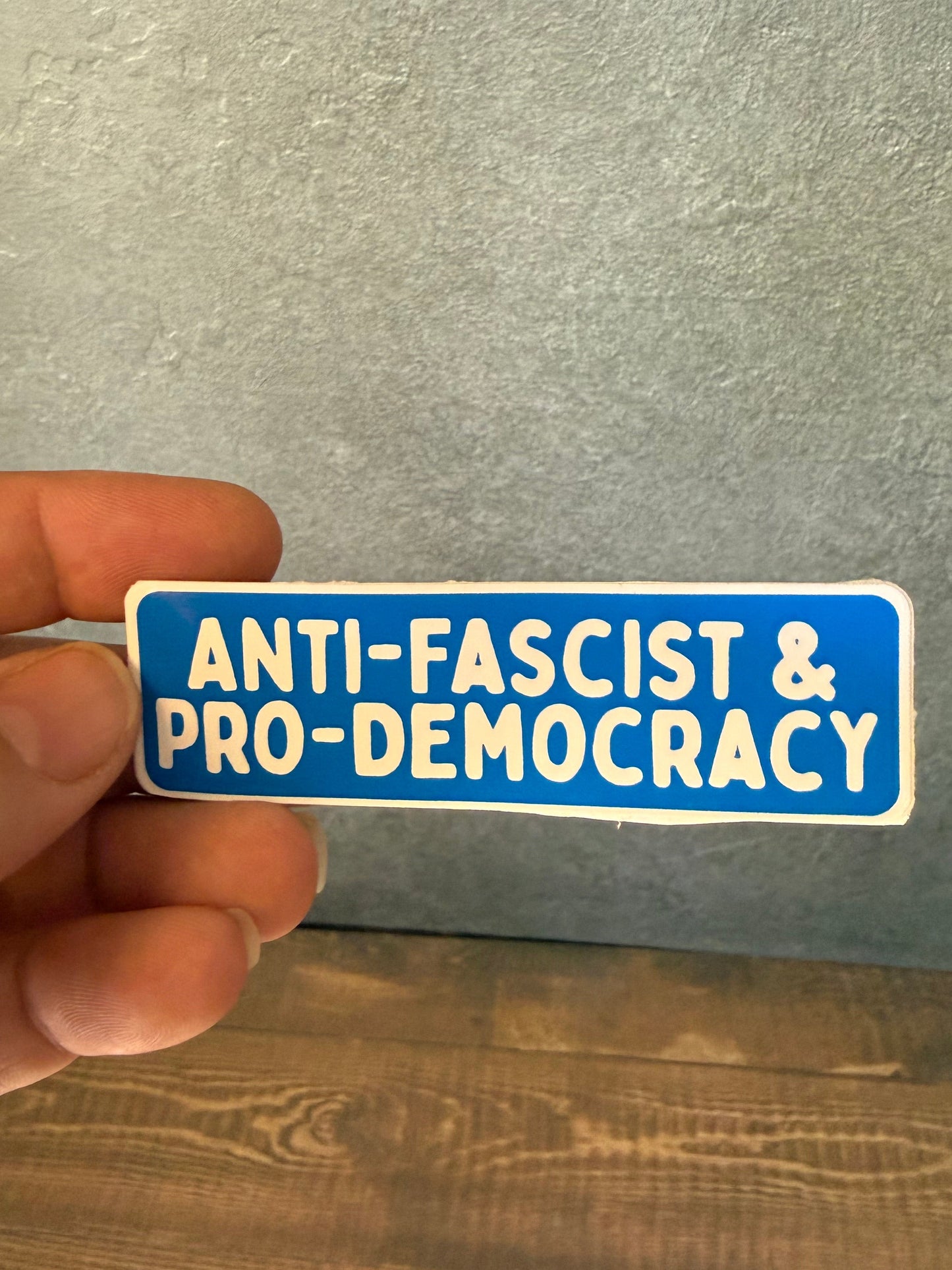 Anti-Fascist & Pro-Democracy Sticker