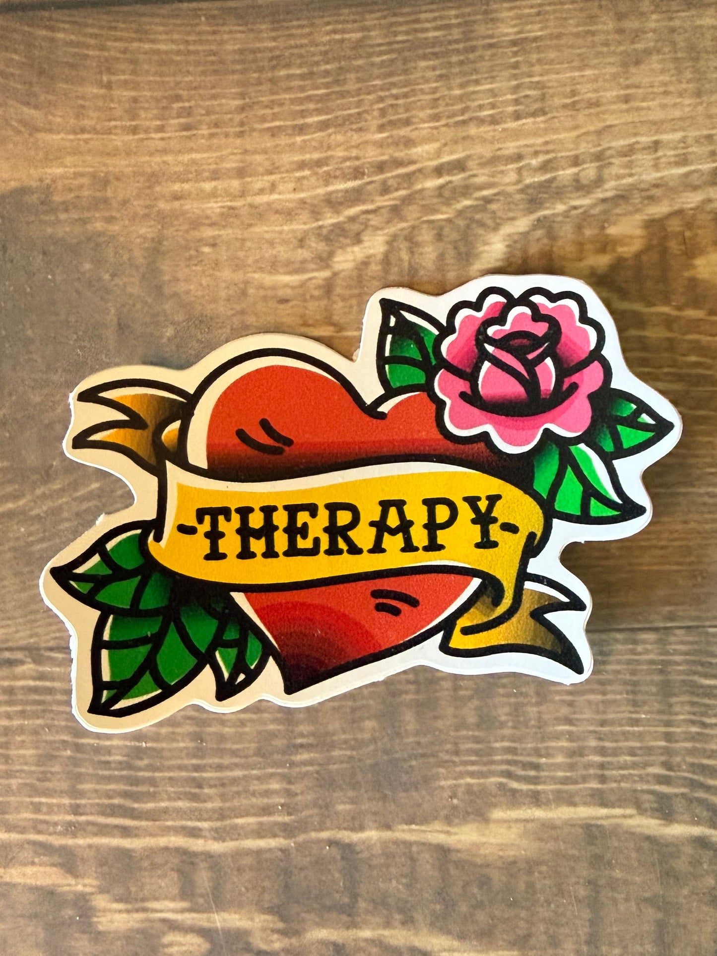 I Heart Therapy Sticker